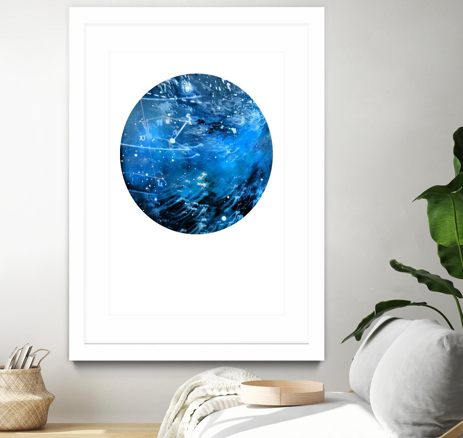 Interstellar Sphere 4 by Katie Todaro on GIANT ART - blue abstract