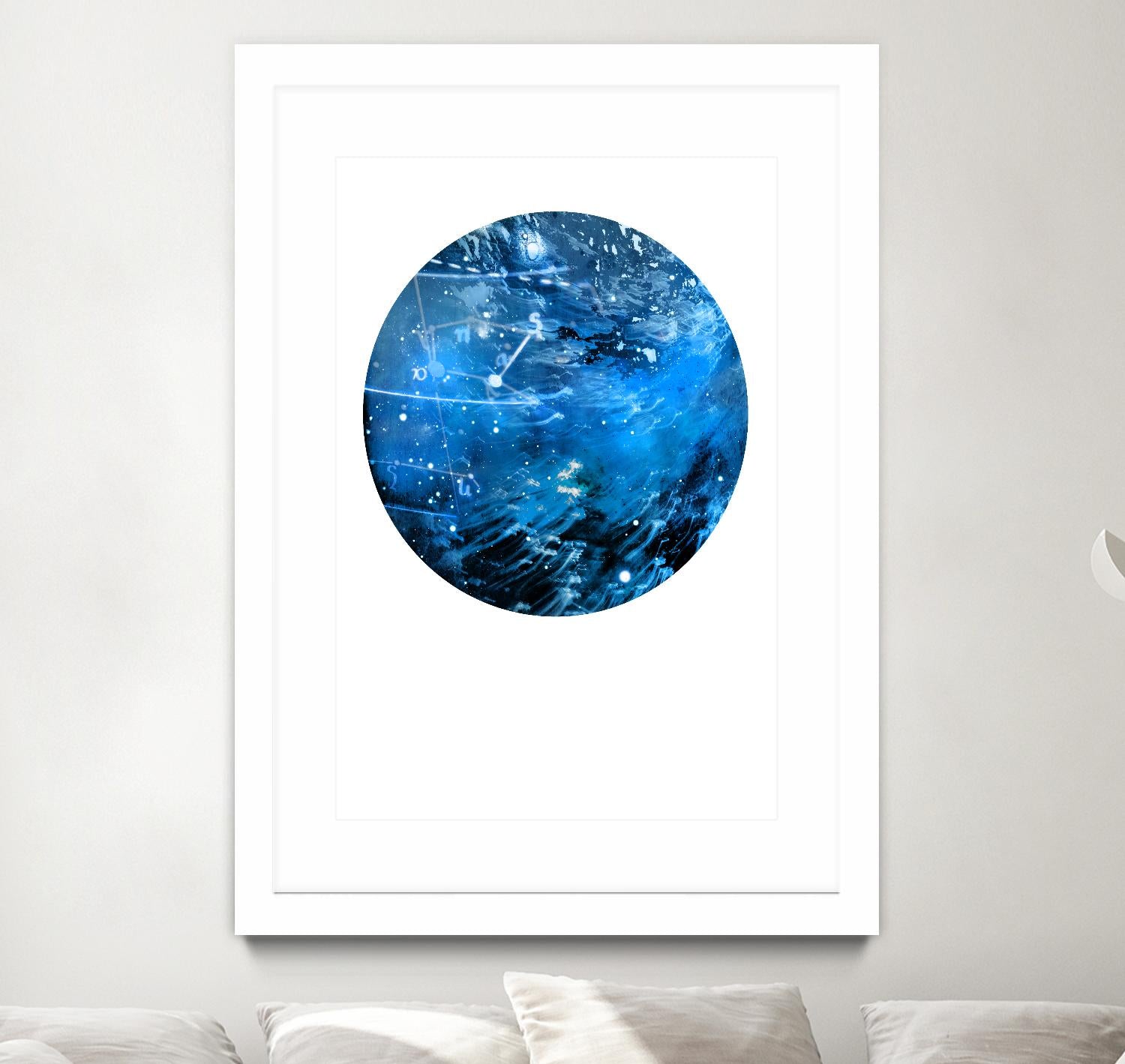 Interstellar Sphere 4 by Katie Todaro on GIANT ART - blue abstract