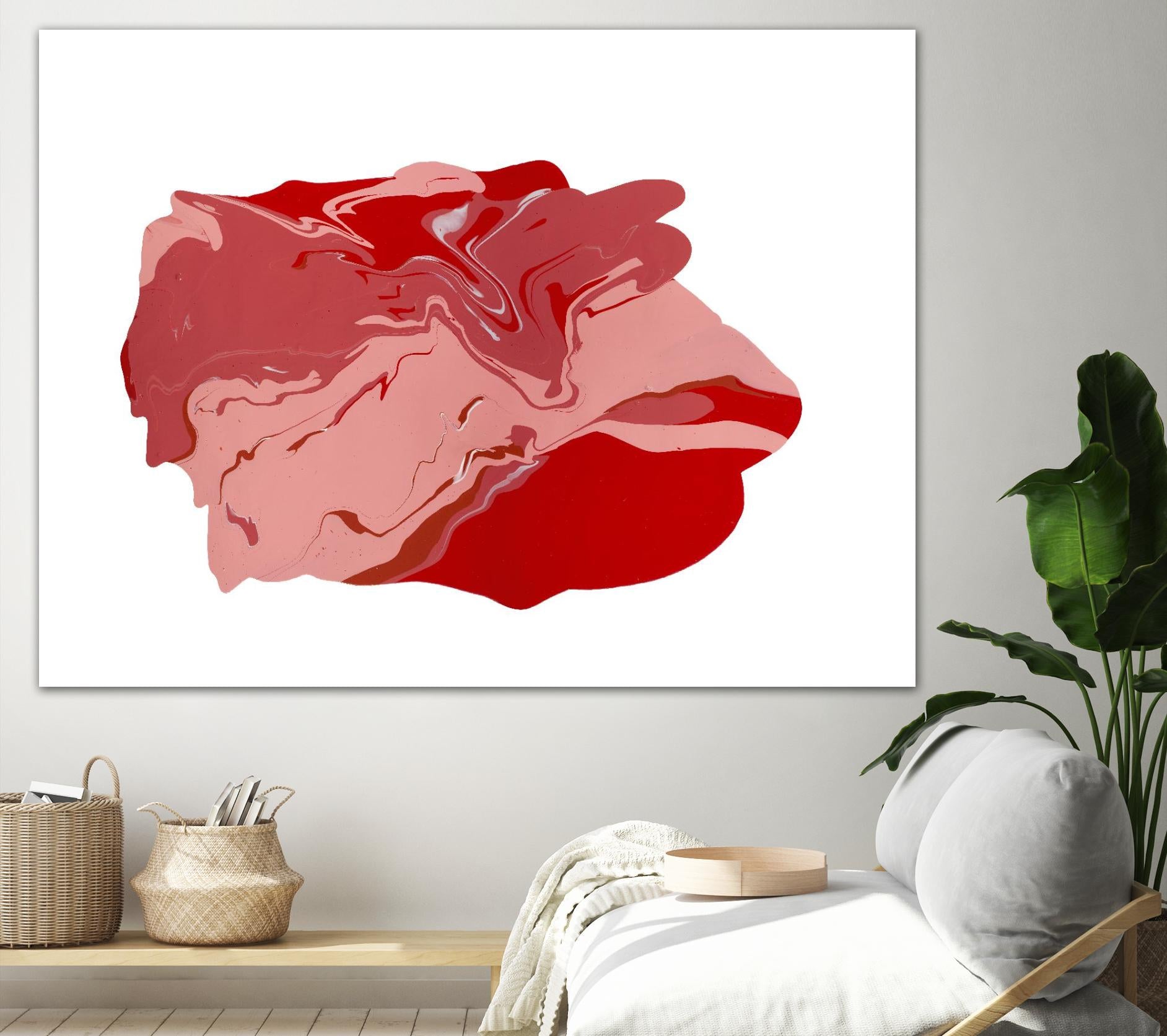 Pooling 8 by EJ Studio on GIANT ART - pink abstracts paint