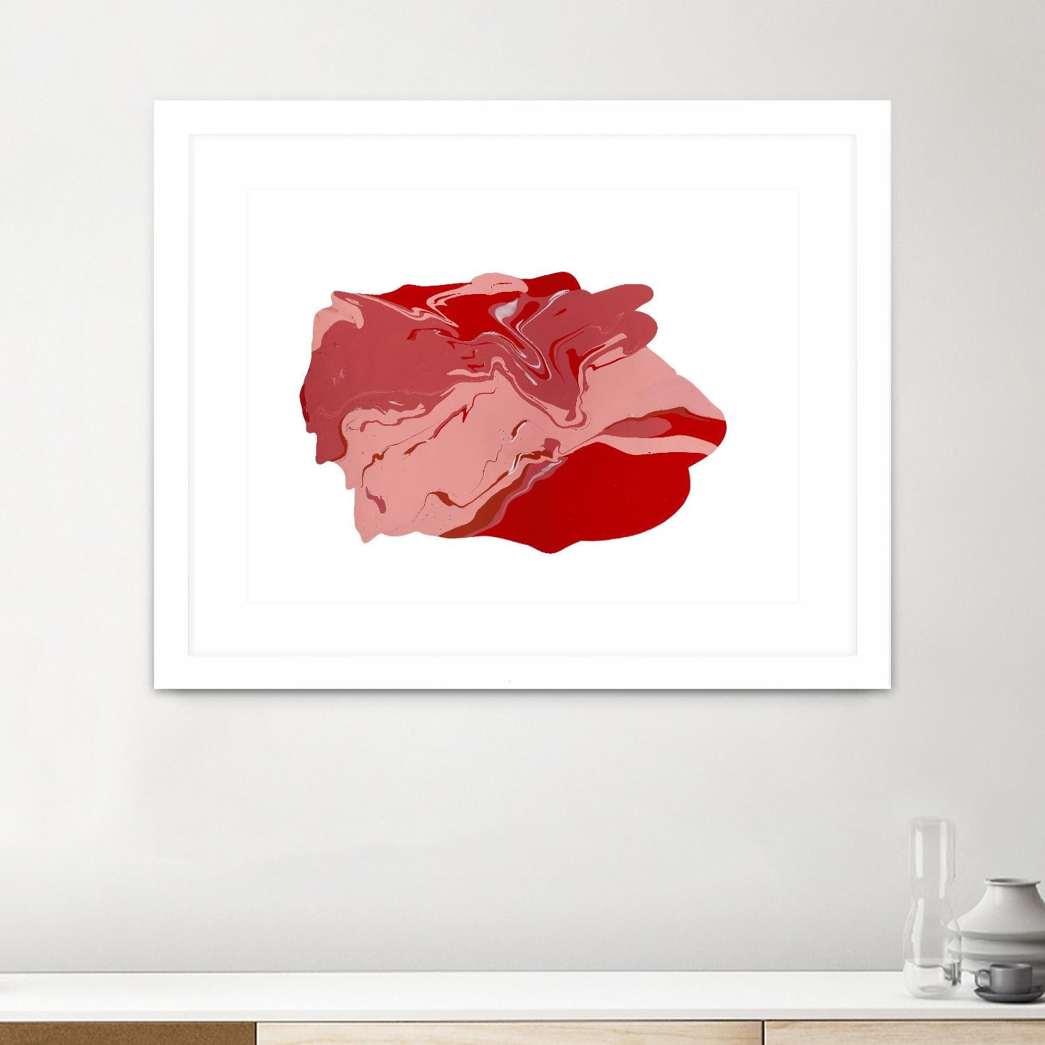 Pooling 8 by EJ Studio on GIANT ART - pink abstracts paint