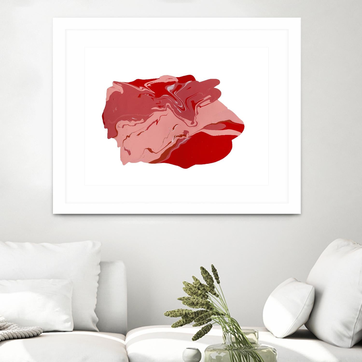 Pooling 8 by EJ Studio on GIANT ART - pink abstracts paint