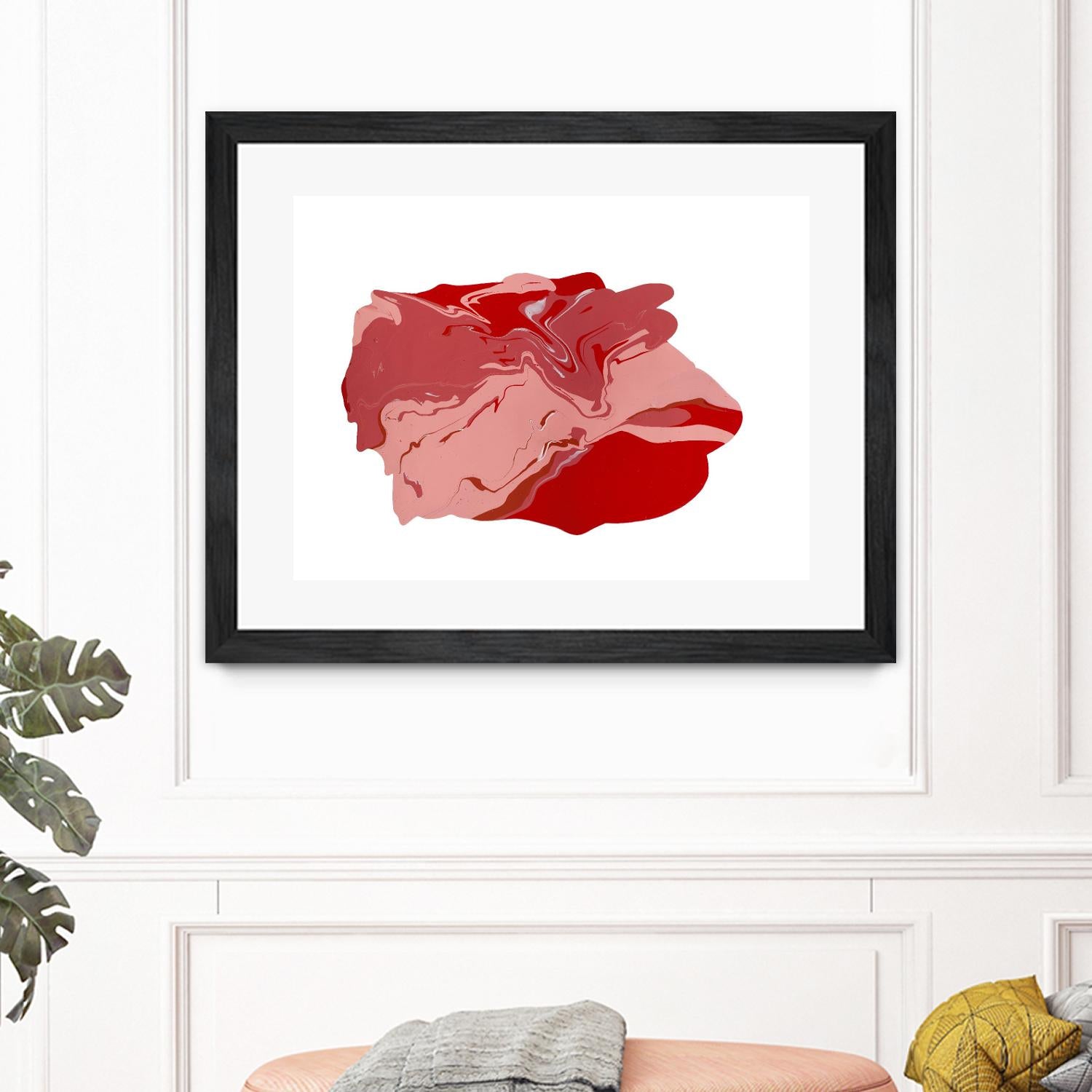 Pooling 8 by EJ Studio on GIANT ART - pink abstracts paint