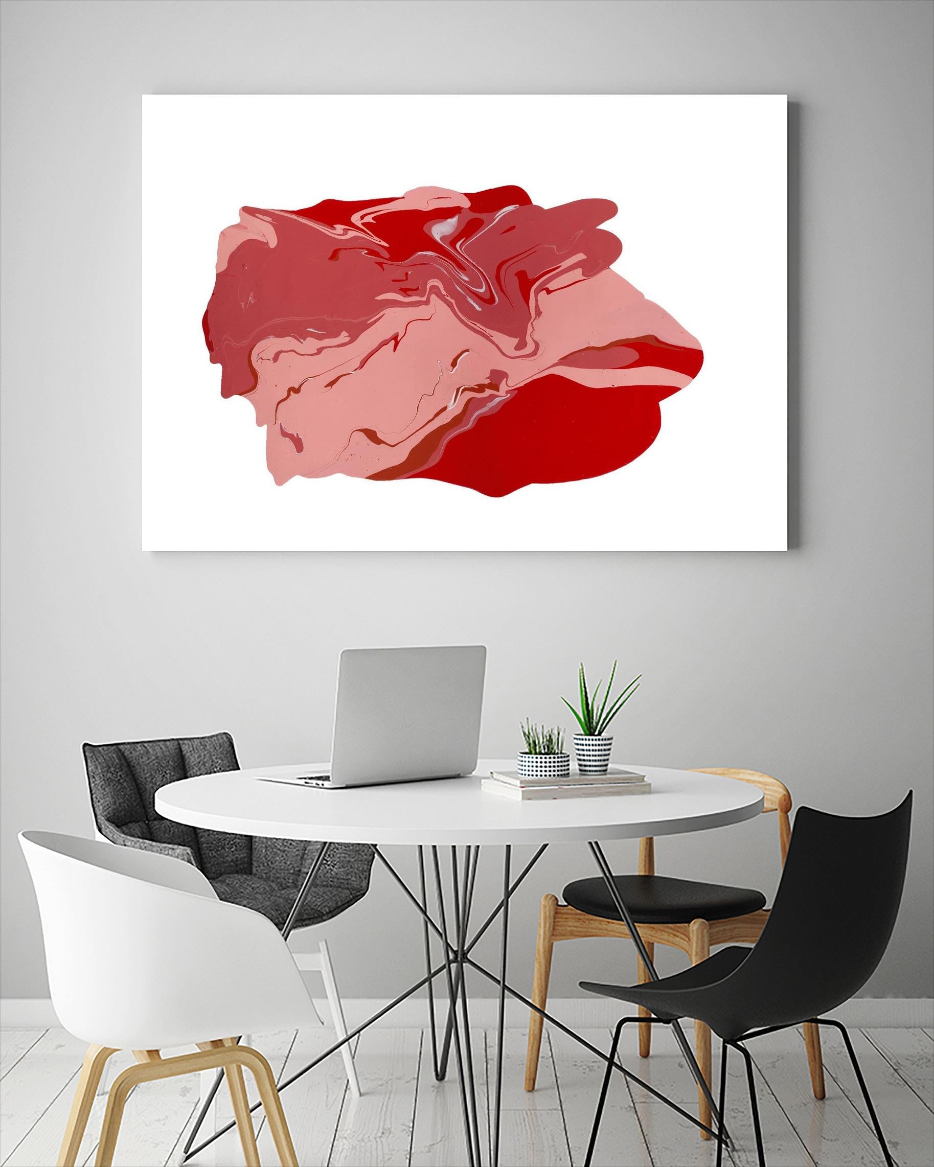 Pooling 8 by EJ Studio on GIANT ART - pink abstracts paint