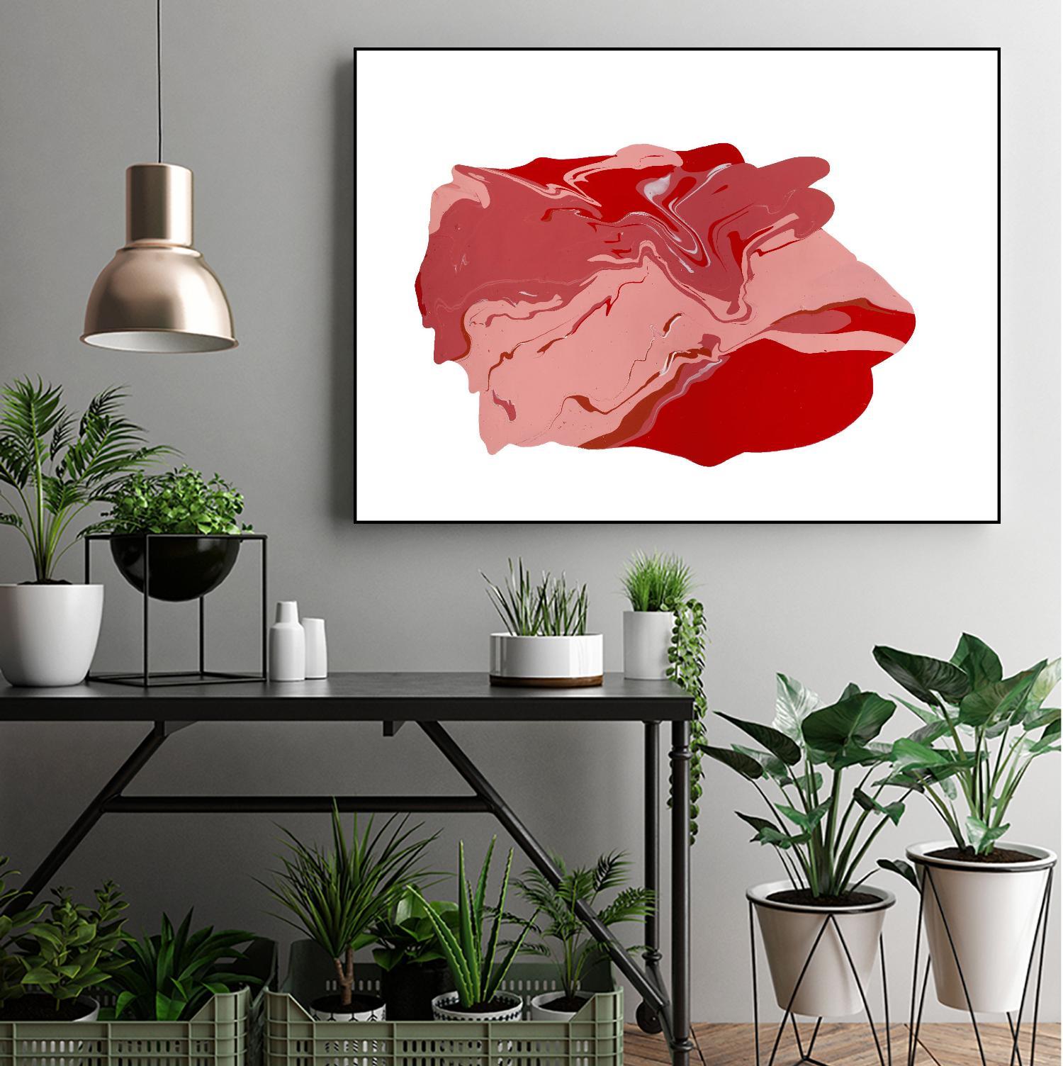 Pooling 8 by EJ Studio on GIANT ART - pink abstracts paint