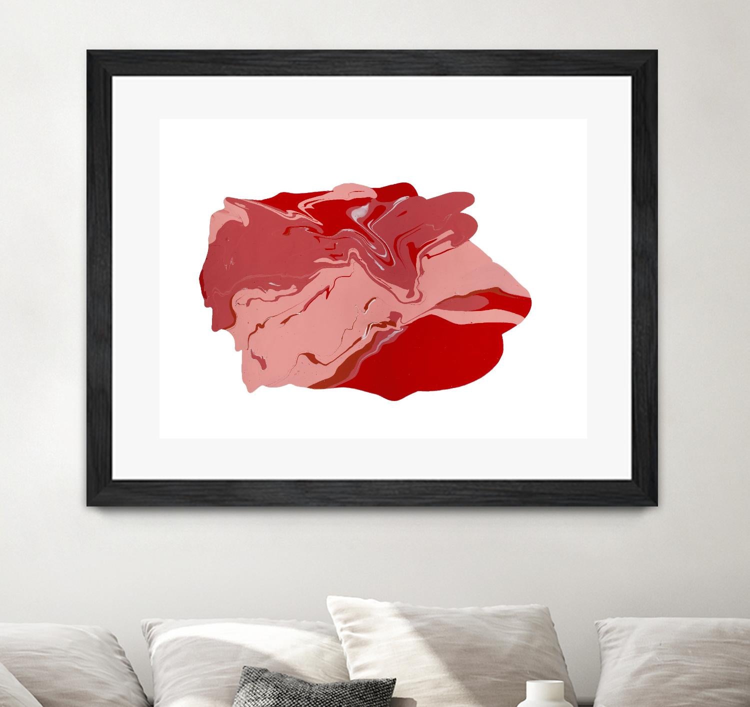 Pooling 8 by EJ Studio on GIANT ART - pink abstracts paint