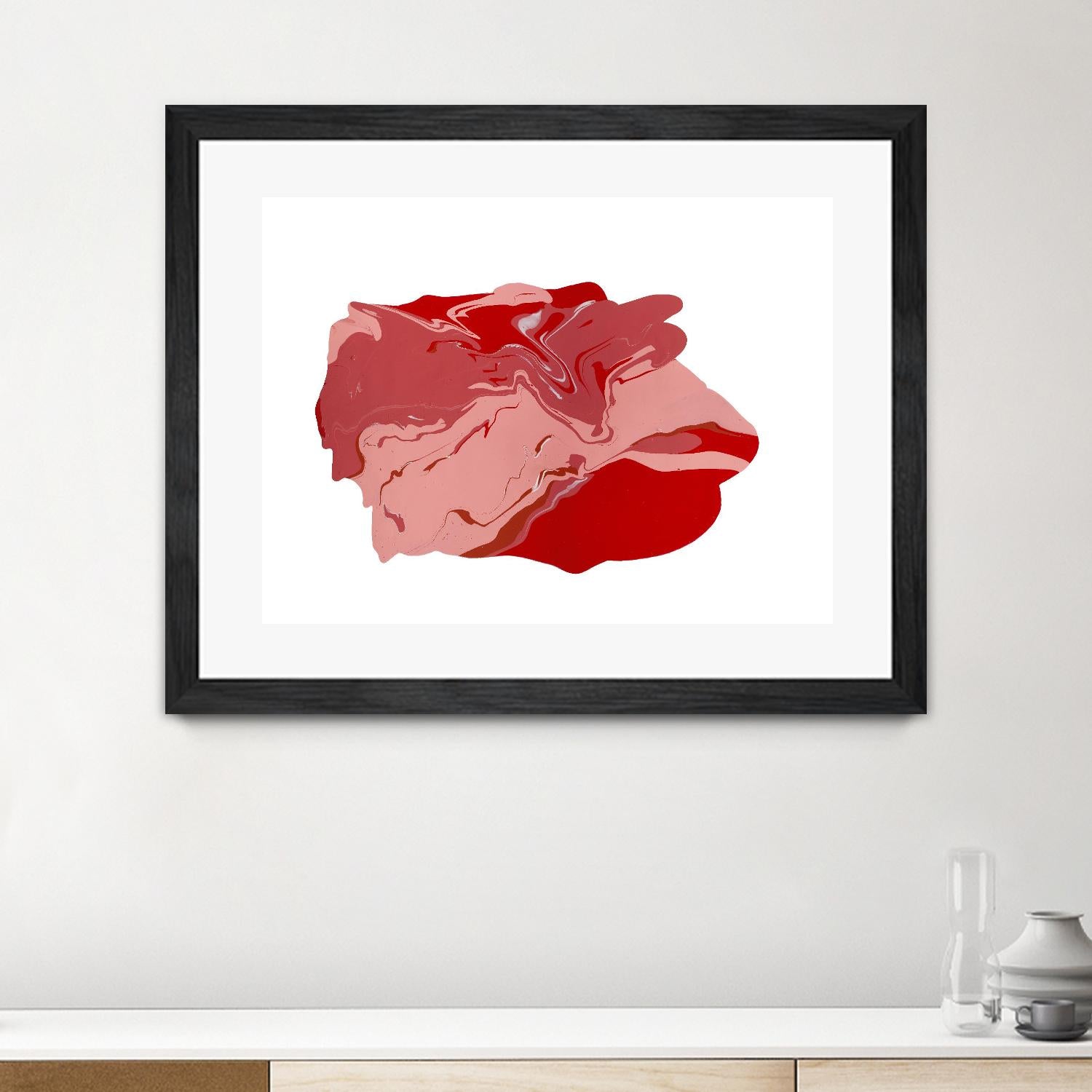 Pooling 8 by EJ Studio on GIANT ART - pink abstracts paint