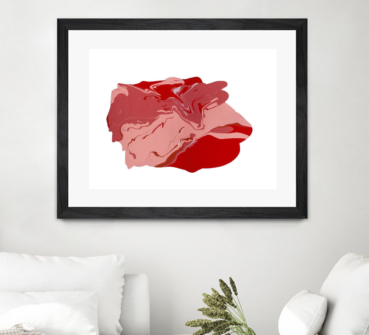 Pooling 8 by EJ Studio on GIANT ART - pink abstracts paint