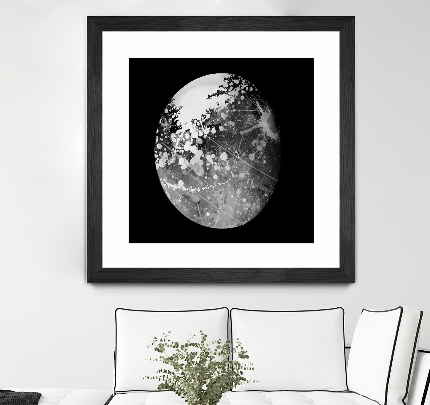 Abstract Moon Phase 7 by THE Studio on GIANT ART - white maps