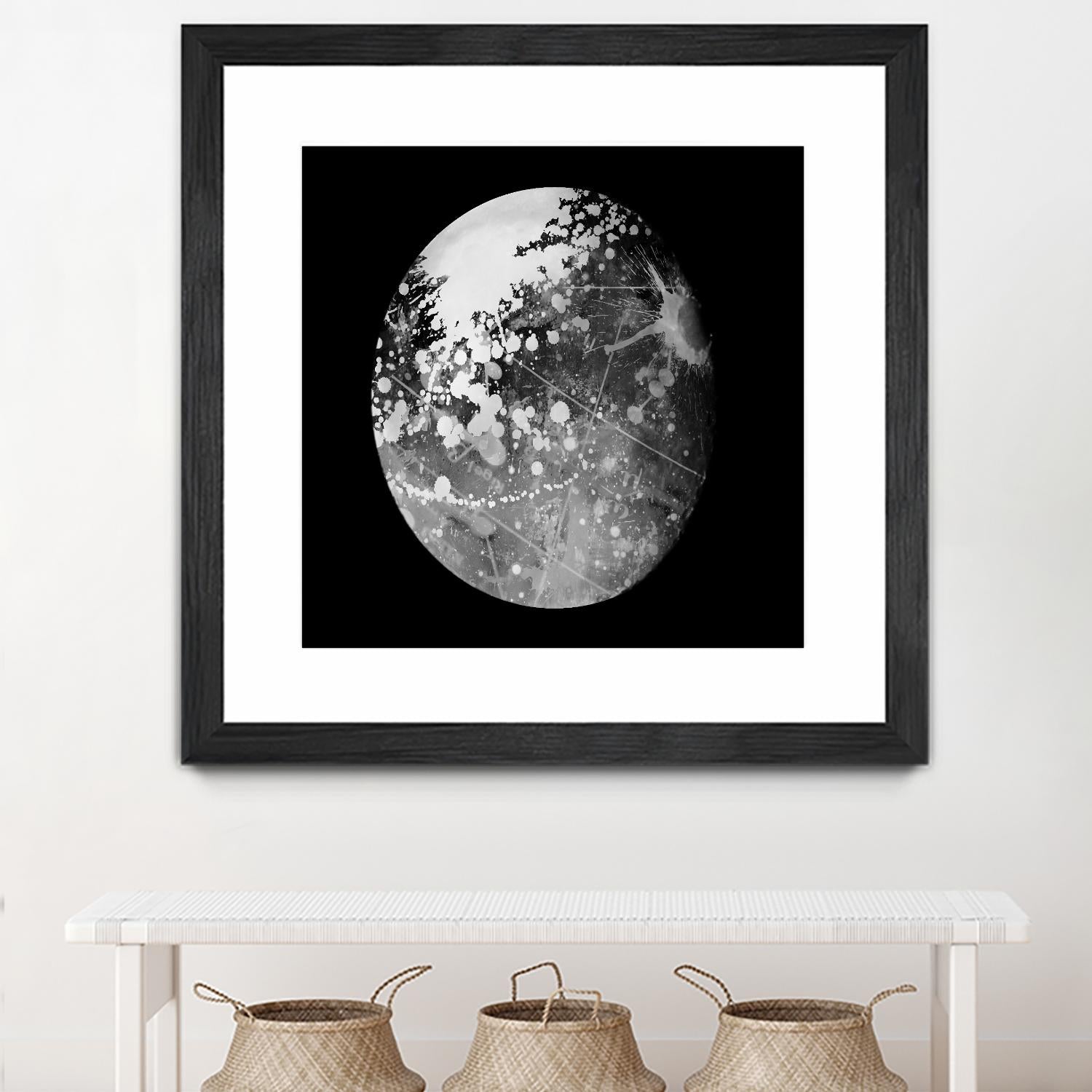 Abstract Moon Phase 7 by THE Studio on GIANT ART - white maps