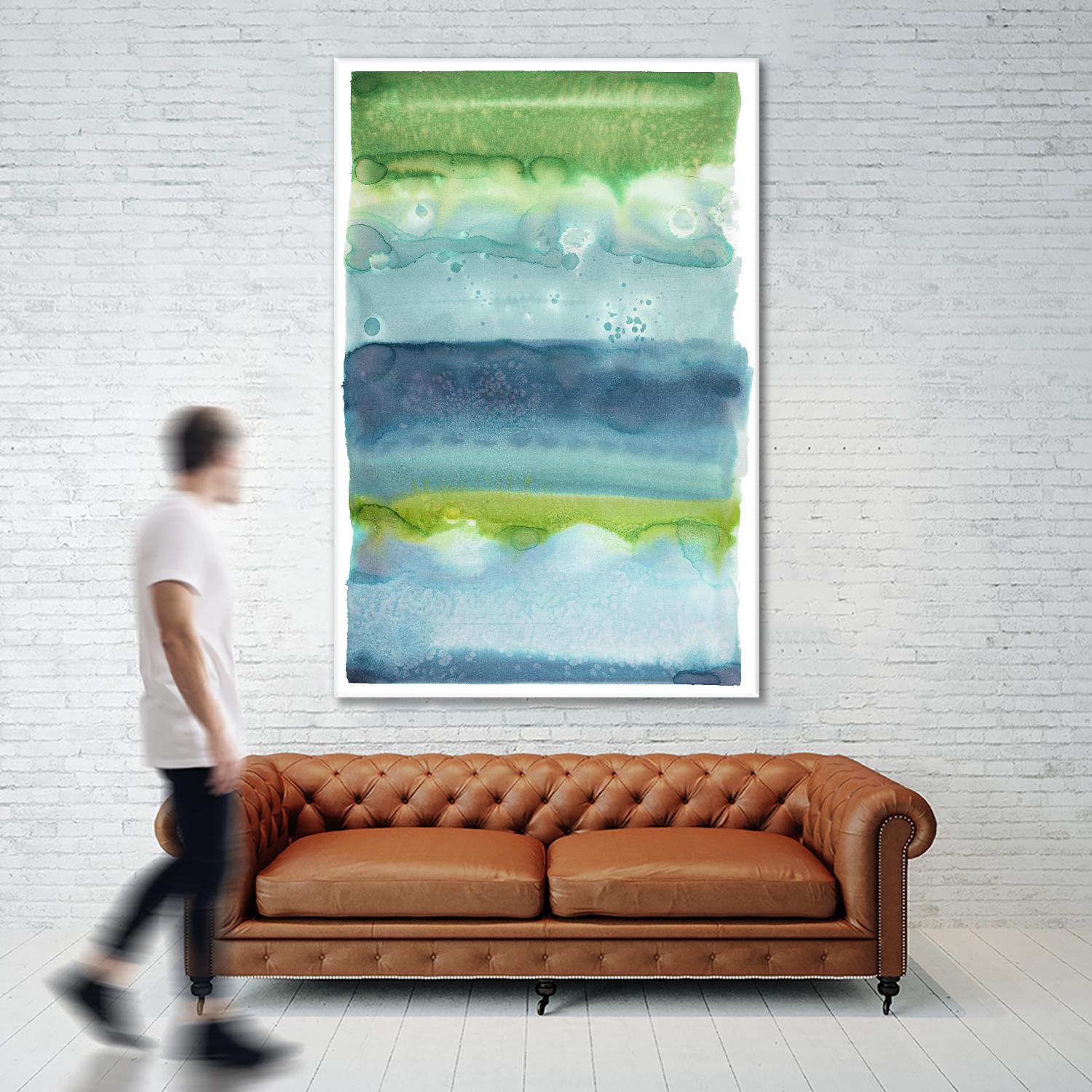 Watercolor Wash 2 by Natasha Marie on GIANT ART - green abstract