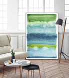 Watercolor Wash 2 by Natasha Marie on GIANT ART - green abstract
