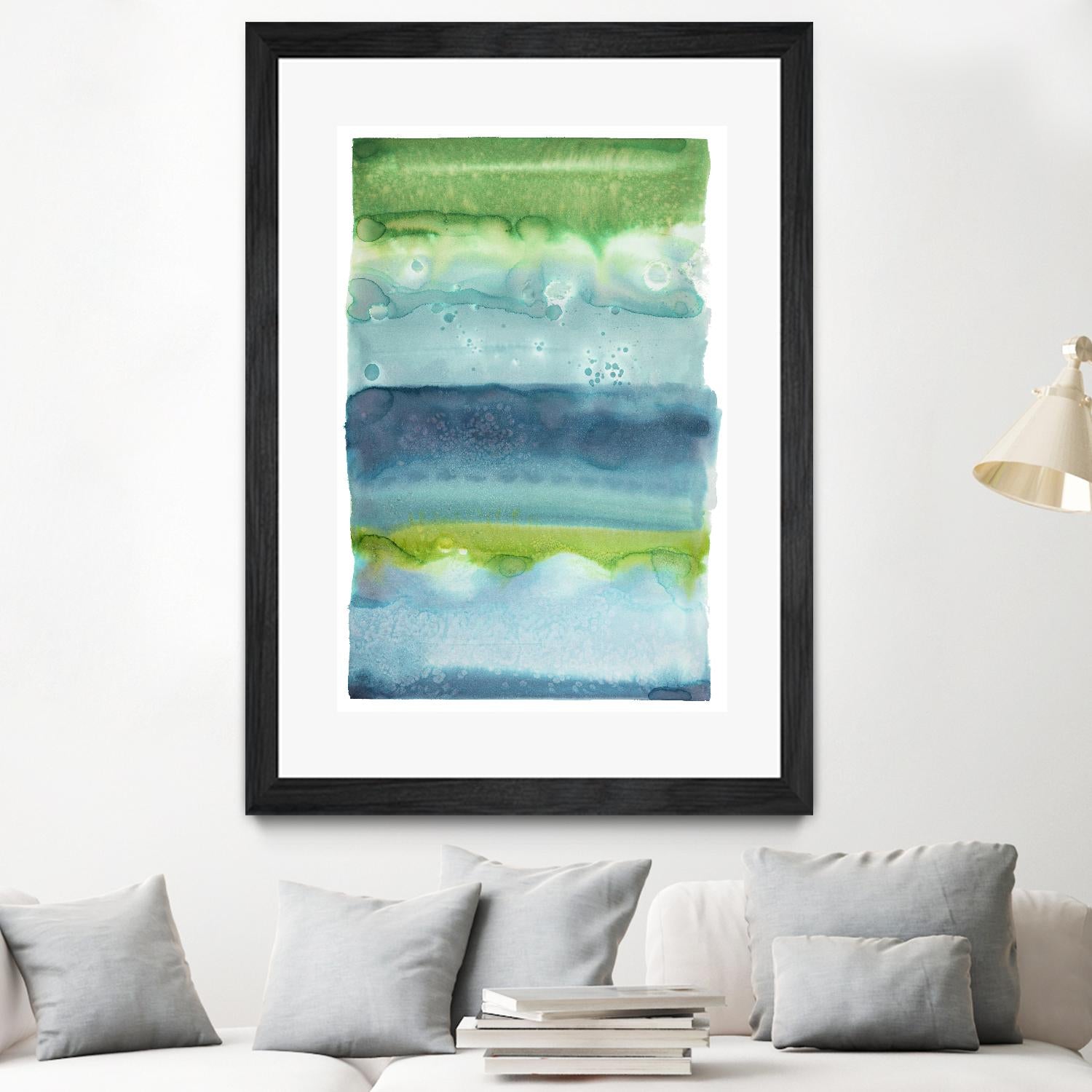 Watercolor Wash 2 by Natasha Marie on GIANT ART - green abstract