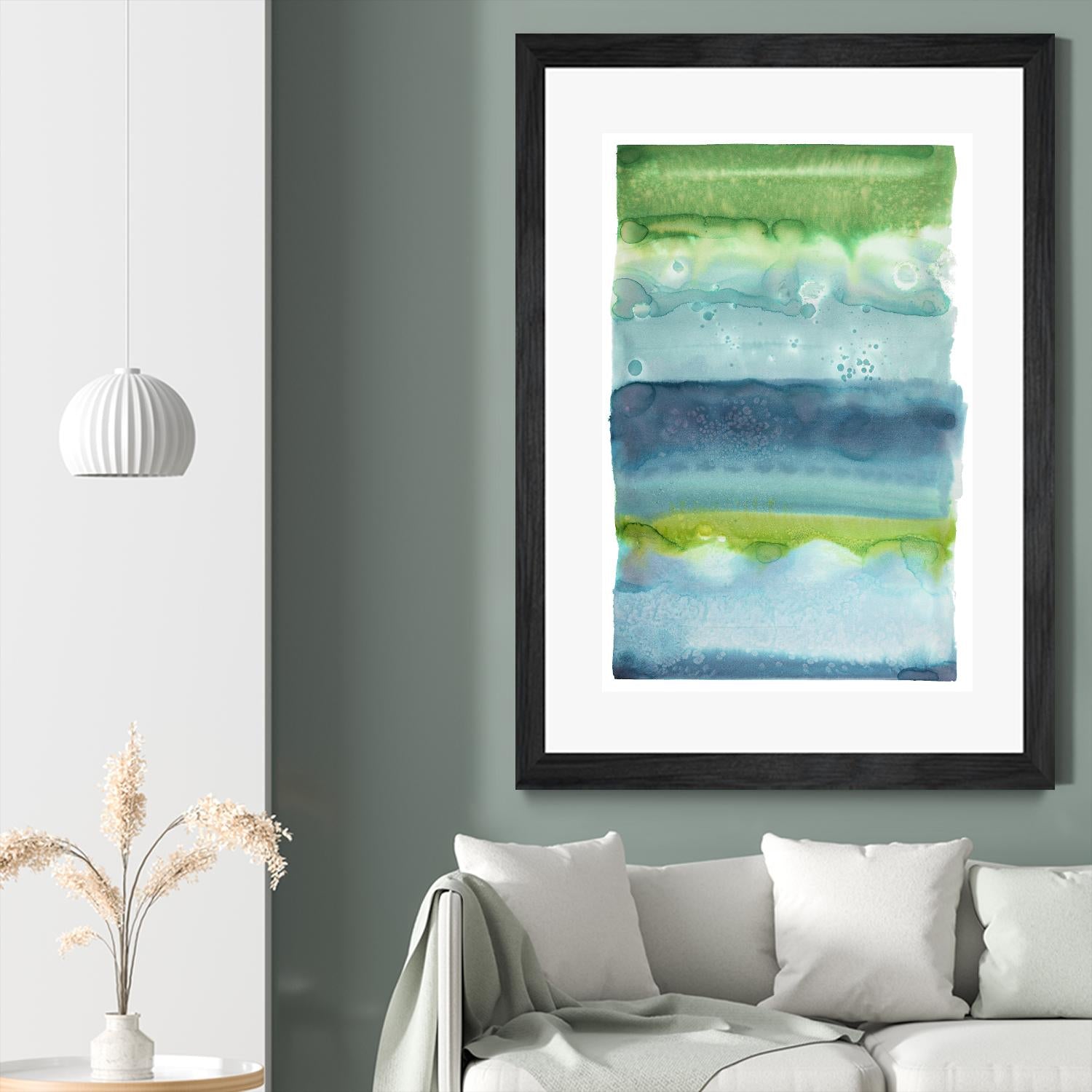 Watercolor Wash 2 by Natasha Marie on GIANT ART - green abstract
