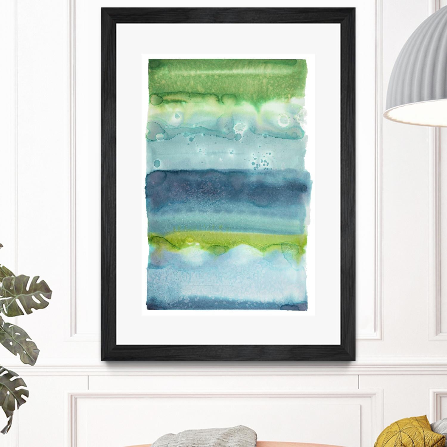 Watercolor Wash 2 by Natasha Marie on GIANT ART - green abstract