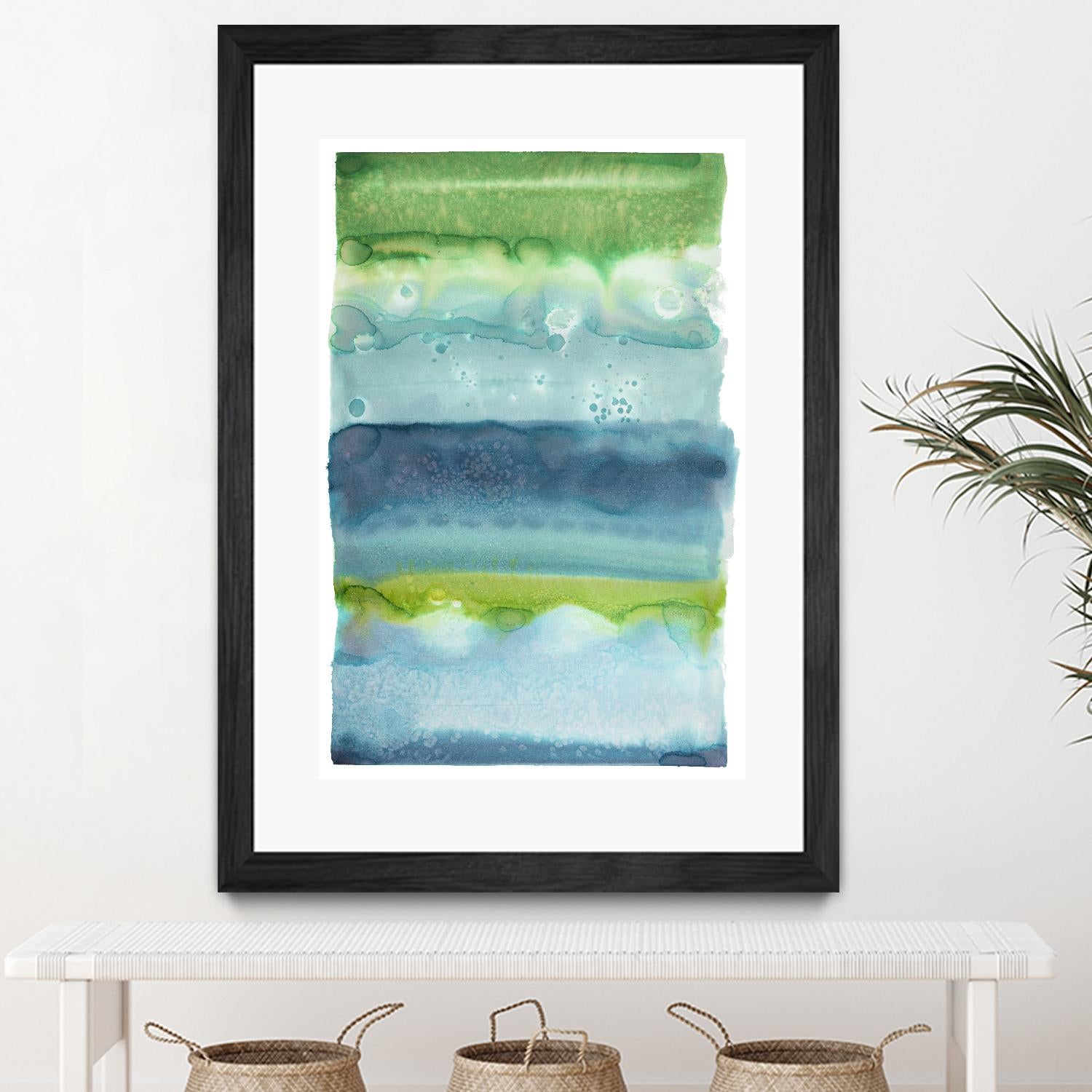 Watercolor Wash 2 by Natasha Marie on GIANT ART - green abstract