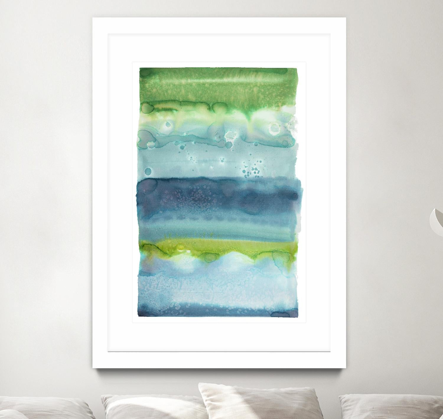 Watercolor Wash 2 by Natasha Marie on GIANT ART - green abstract