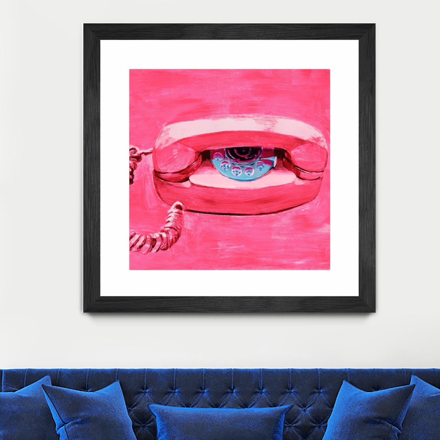 Hello 1 by PC Ngo on GIANT ART - blue contemporary