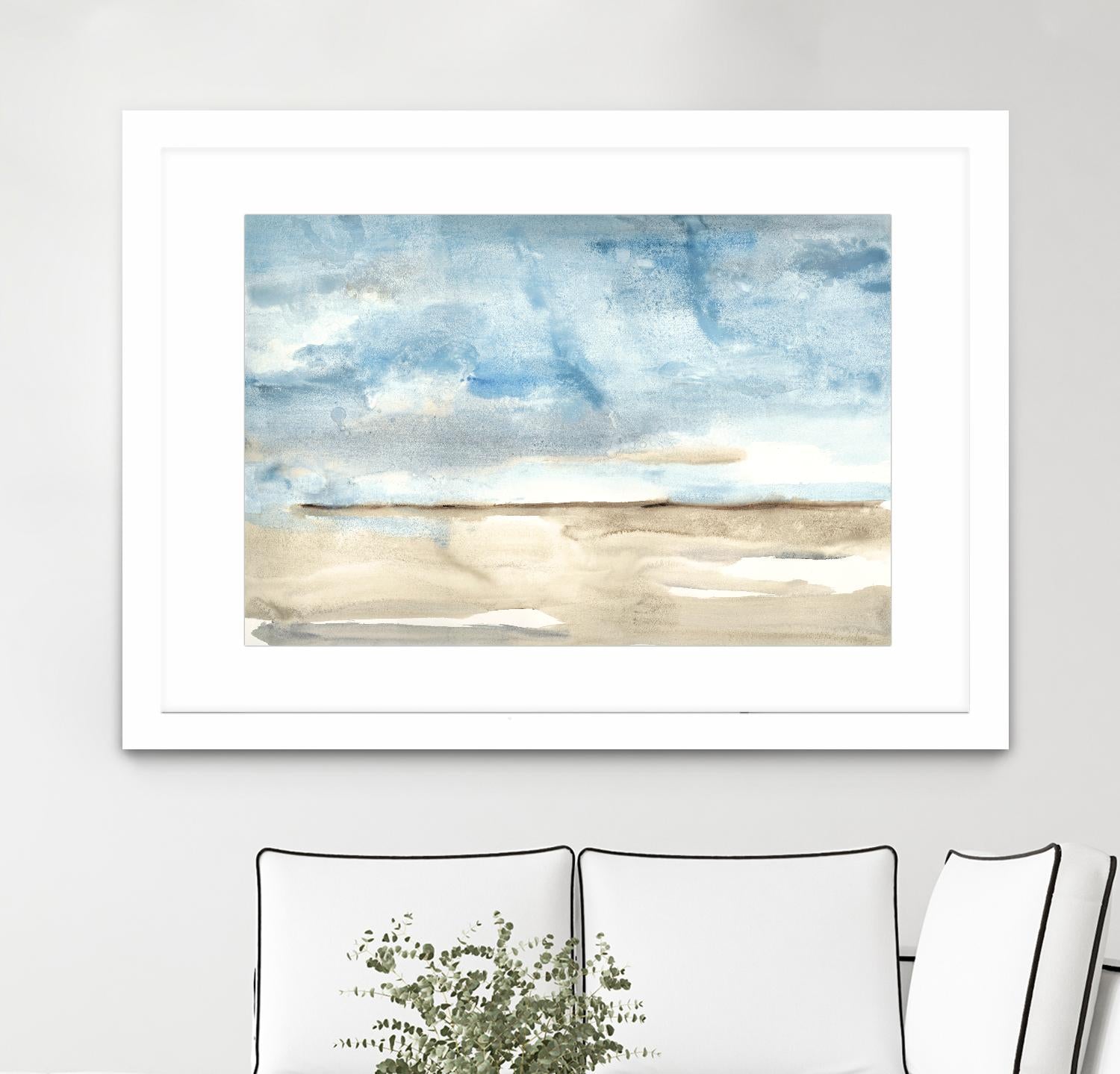 Landscape Watercolor 1 by Natasha Marie on GIANT ART - green abstract