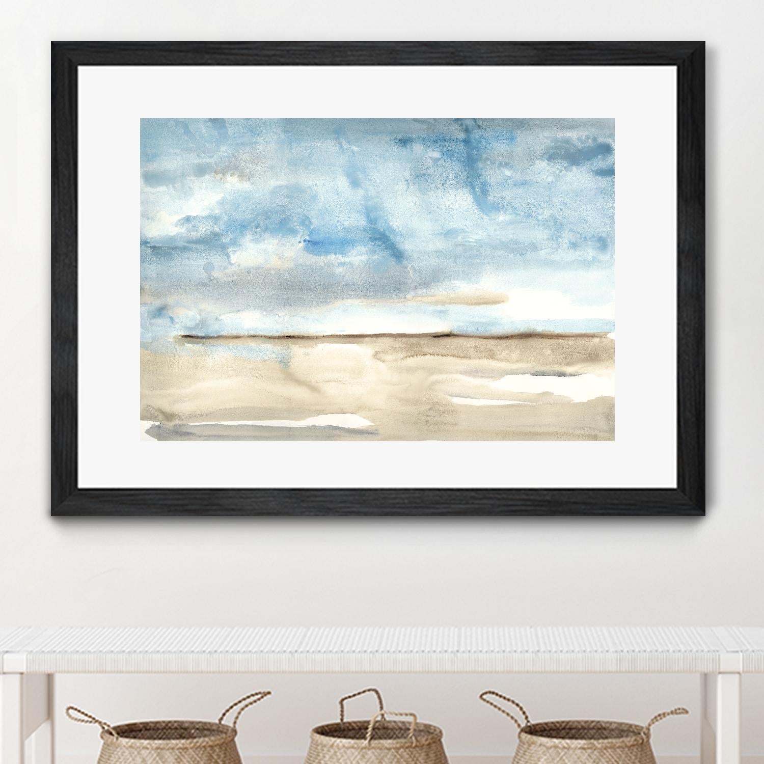 Landscape Watercolor 1 by Natasha Marie on GIANT ART - green abstract