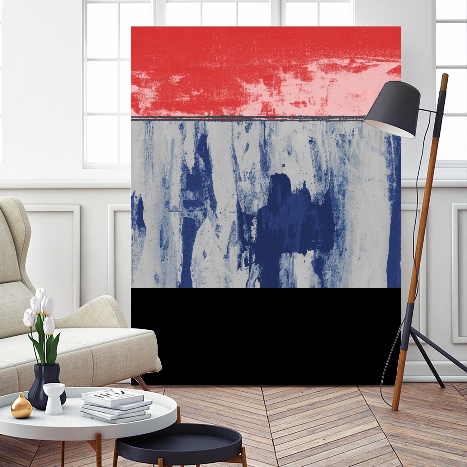 Squeegeescape 25 by Milton Coppo on GIANT ART - red abstract