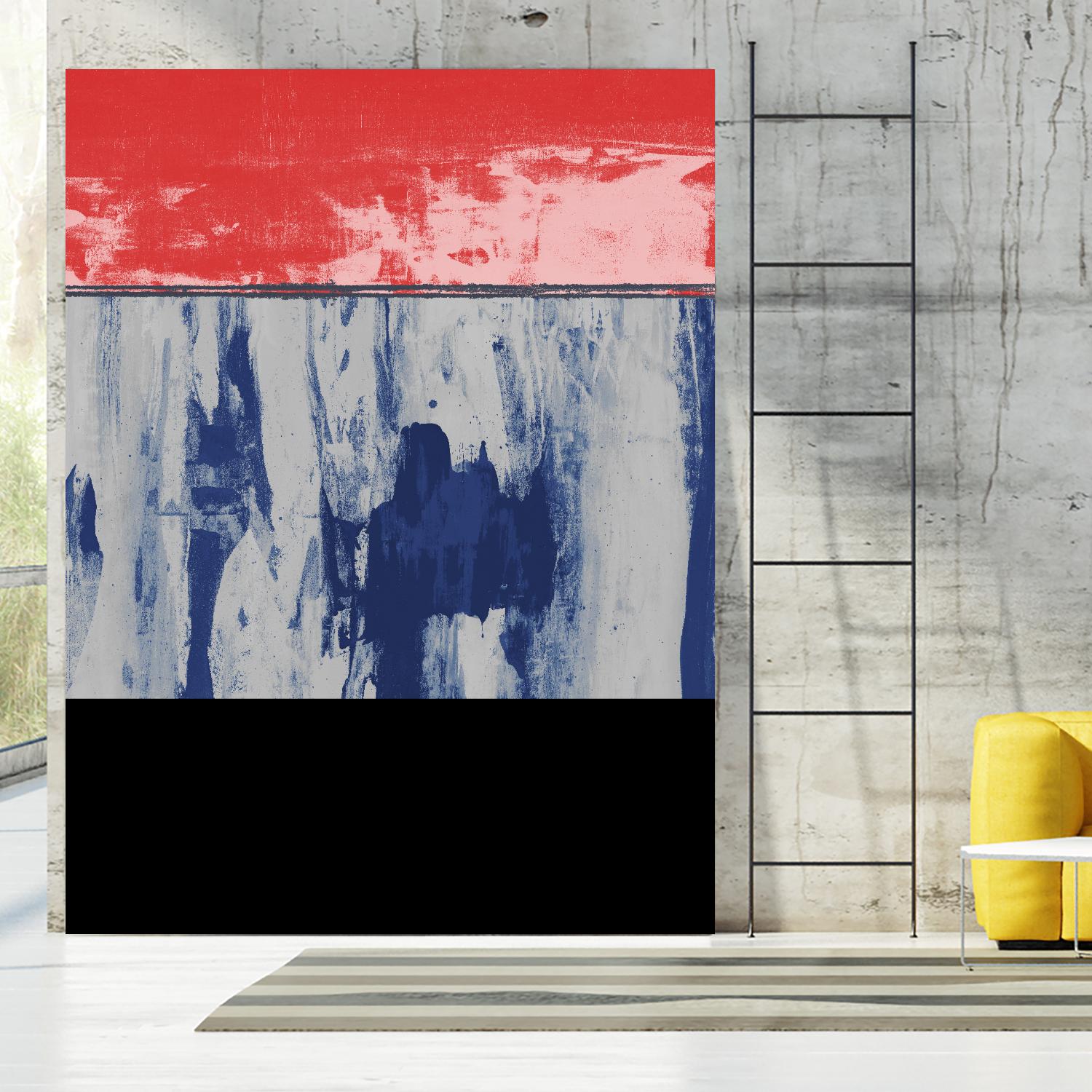 Squeegeescape 25 by Milton Coppo on GIANT ART - red abstract