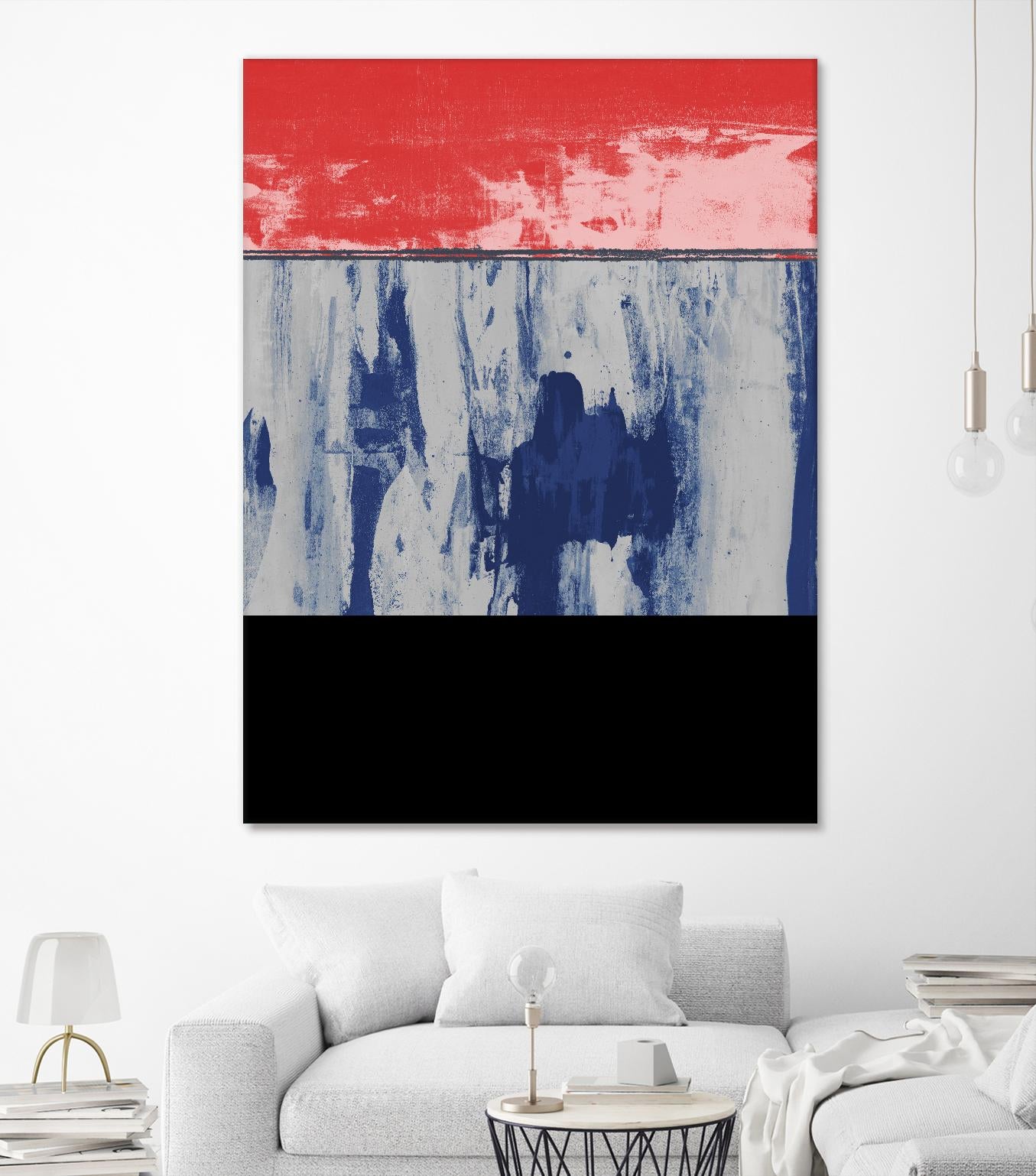 Squeegeescape 25 by Milton Coppo on GIANT ART - red abstract