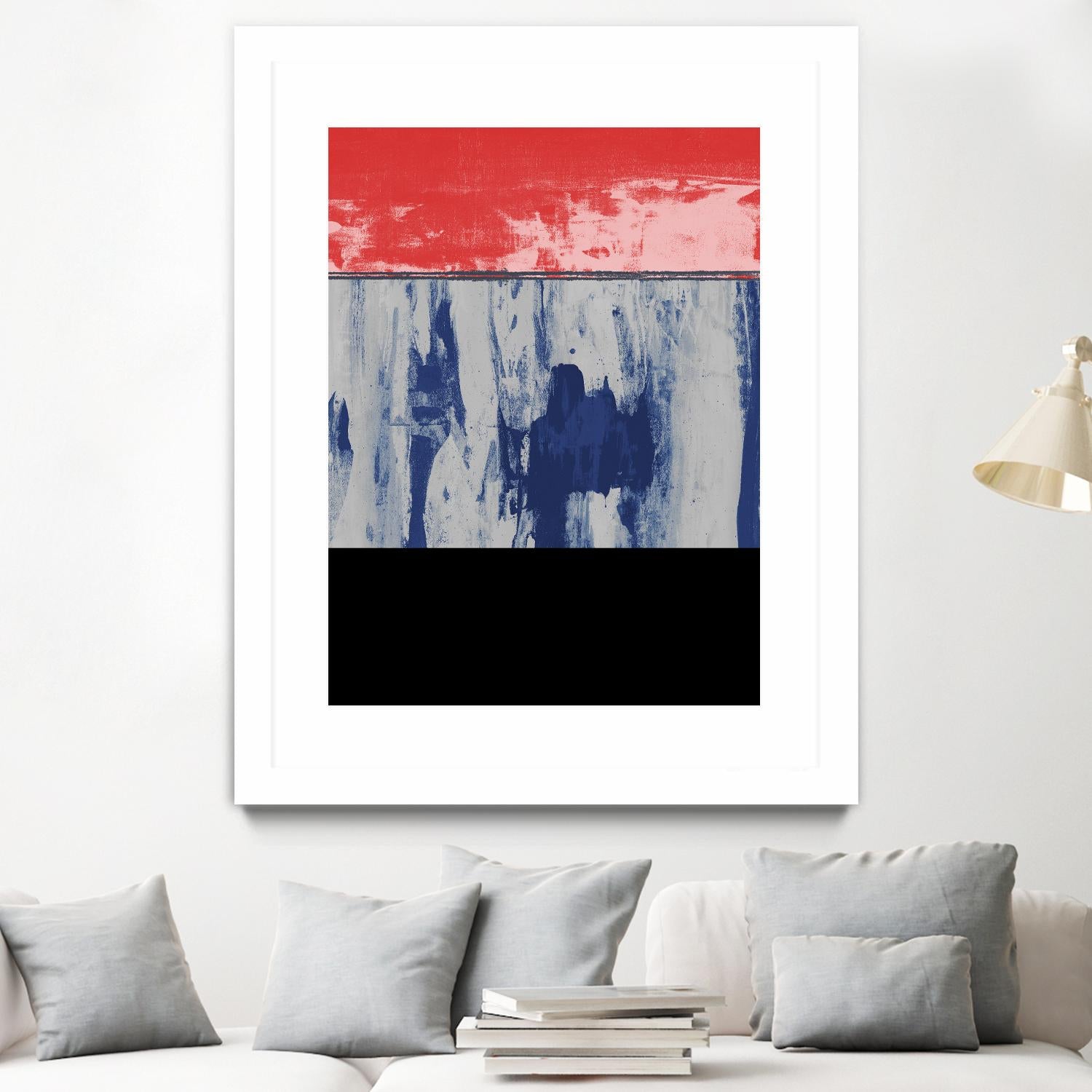 Squeegeescape 25 by Milton Coppo on GIANT ART - red abstract