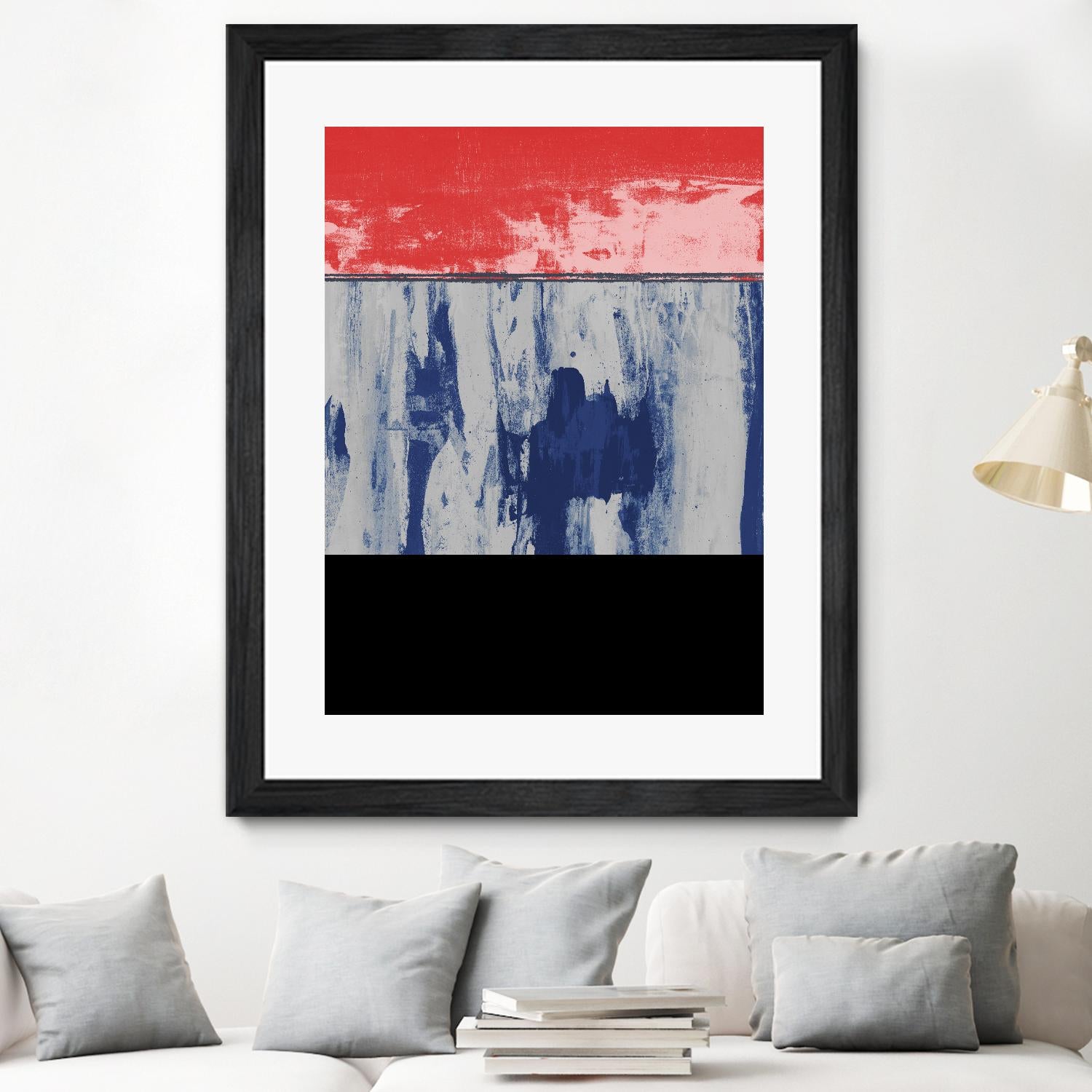 Squeegeescape 25 by Milton Coppo on GIANT ART - red abstract