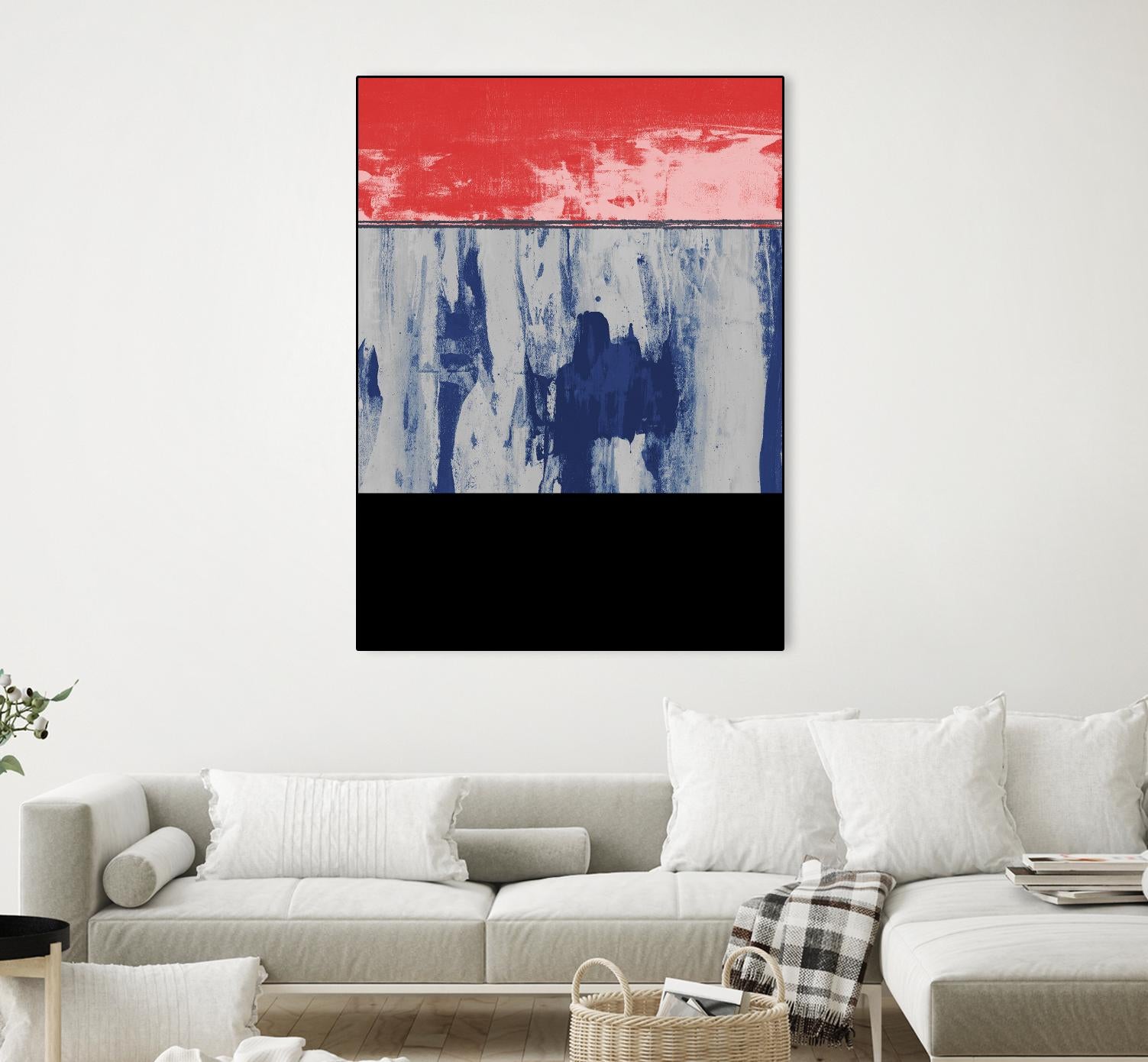 Squeegeescape 25 by Milton Coppo on GIANT ART - red abstract