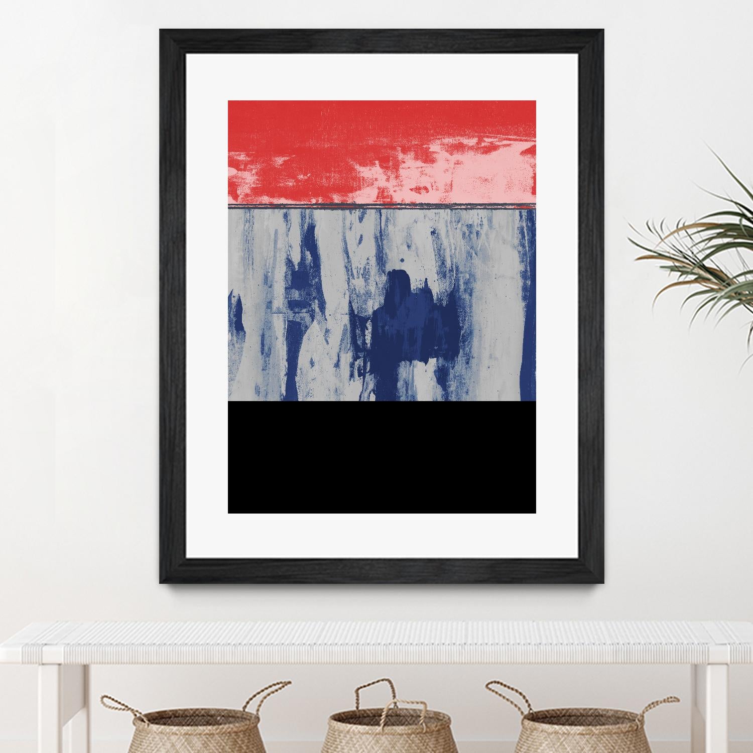 Squeegeescape 25 by Milton Coppo on GIANT ART - red abstract