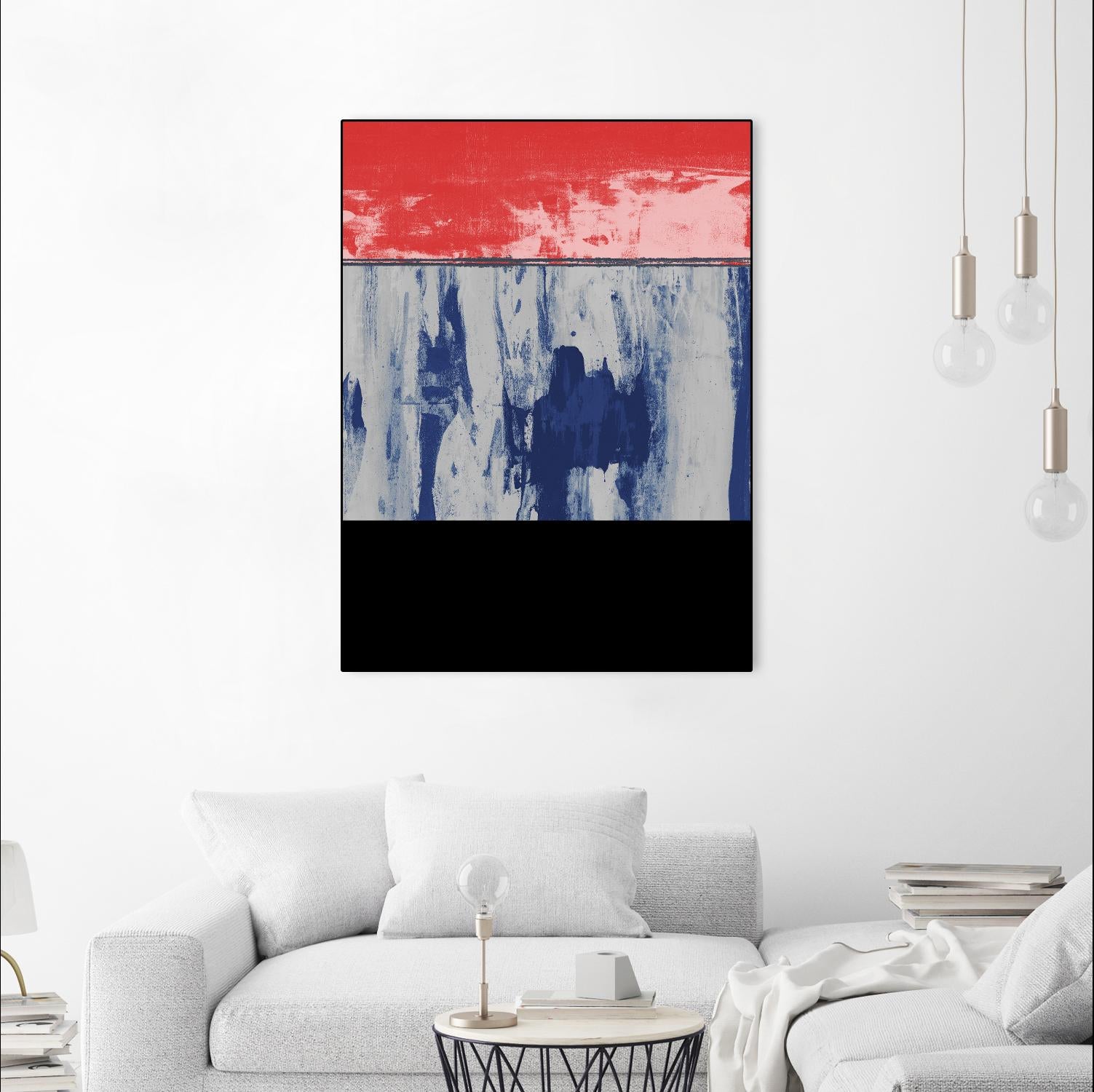 Squeegeescape 25 by Milton Coppo on GIANT ART - red abstract