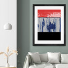 Squeegeescape 25 by Milton Coppo on GIANT ART - red abstract