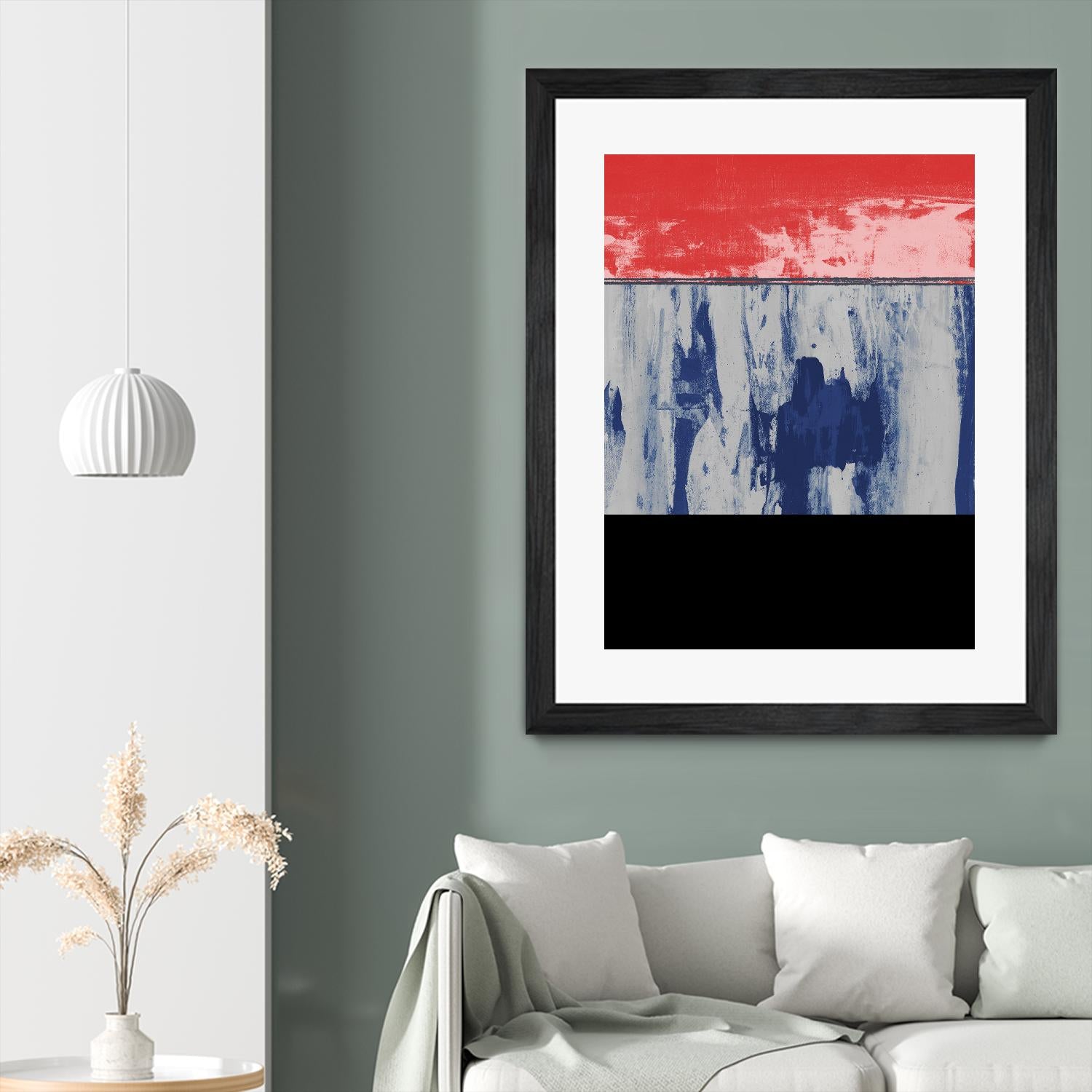 Squeegeescape 25 by Milton Coppo on GIANT ART - red abstract