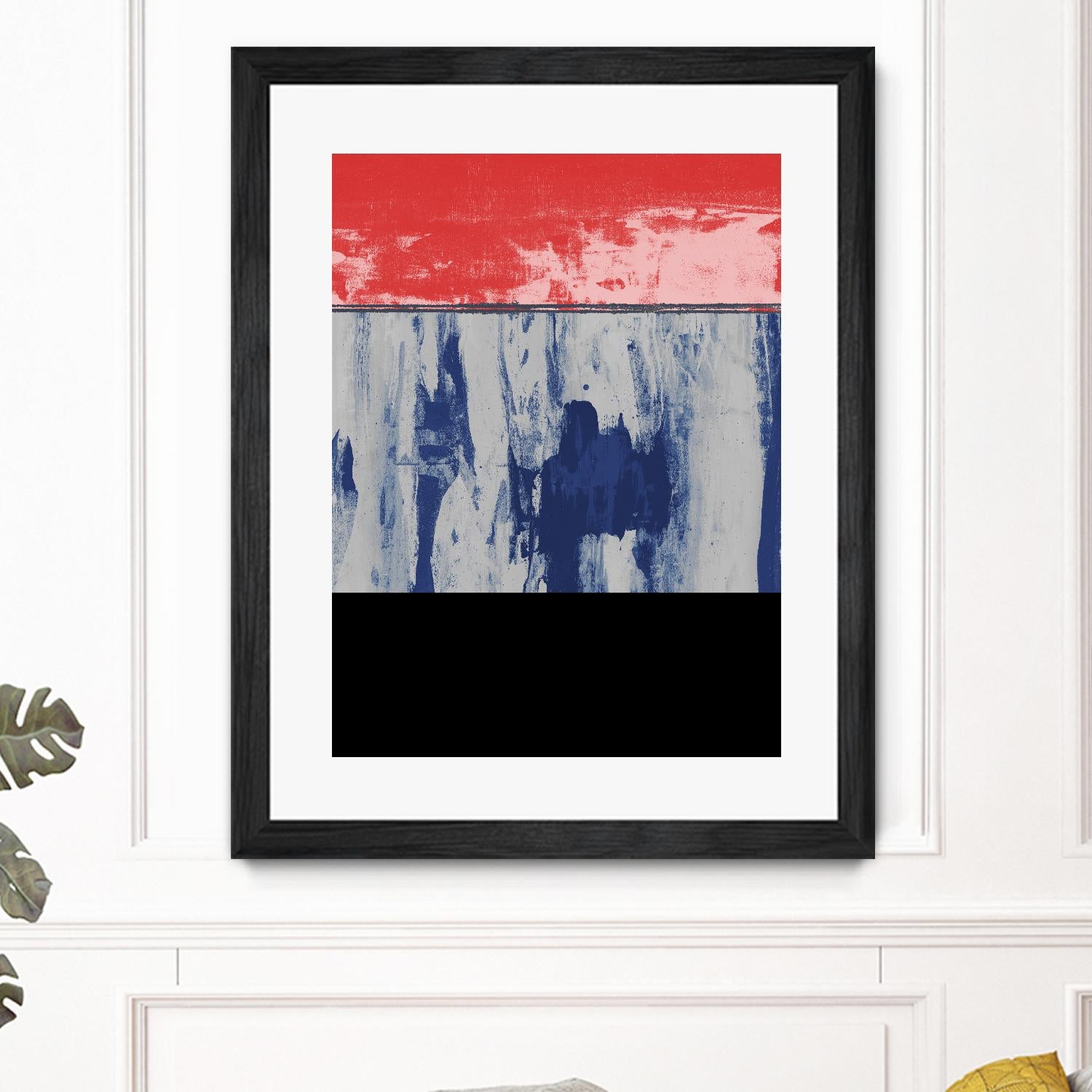 Squeegeescape 25 by Milton Coppo on GIANT ART - red abstract