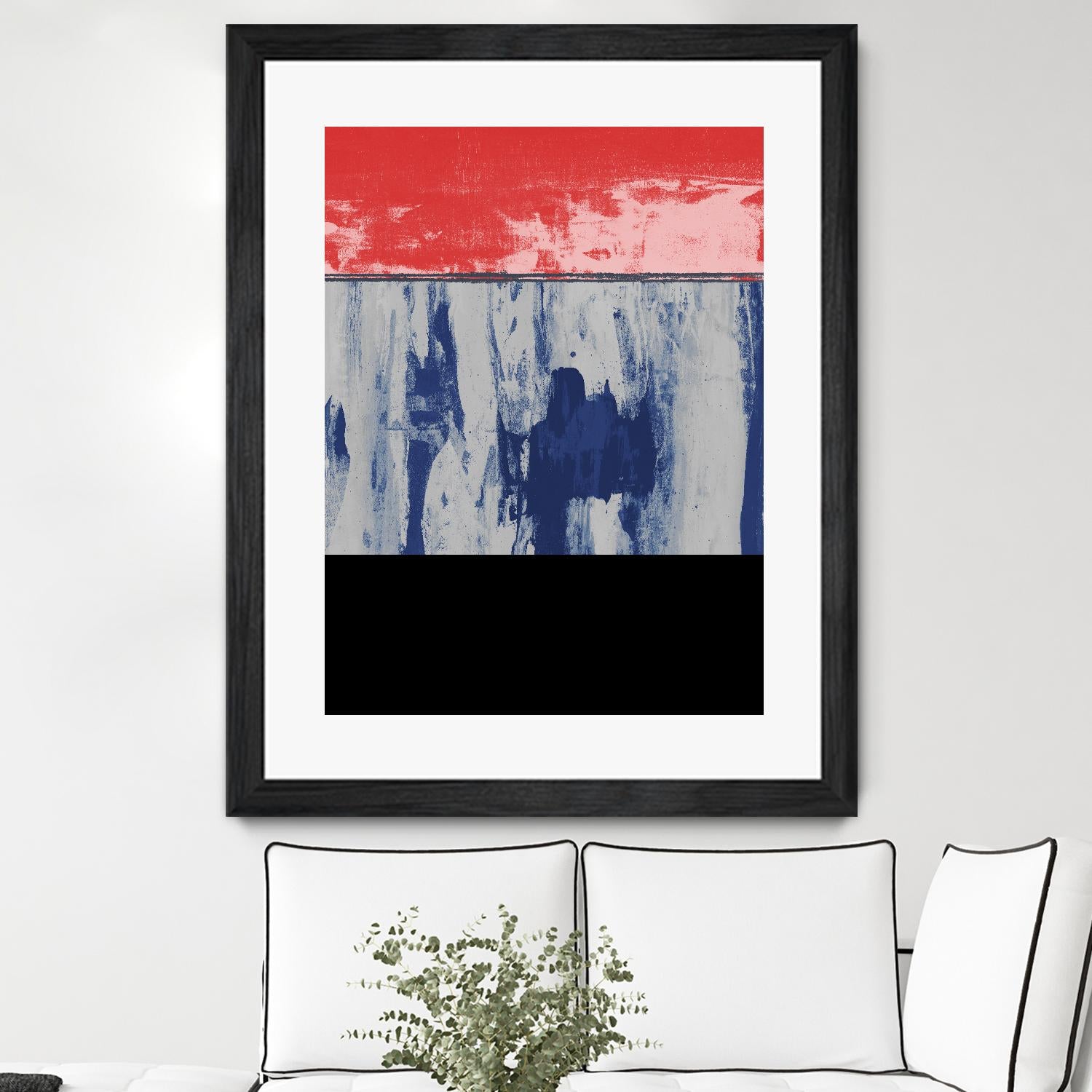 Squeegeescape 25 by Milton Coppo on GIANT ART - red abstract