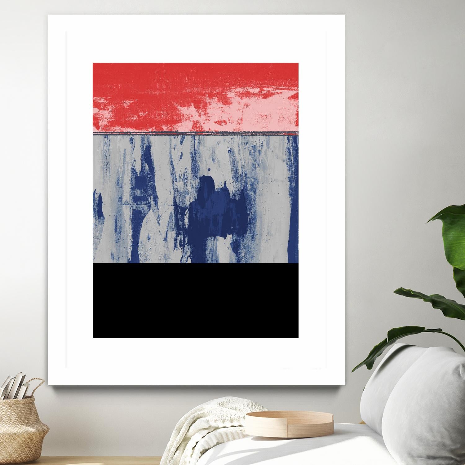 Squeegeescape 25 by Milton Coppo on GIANT ART - red abstract