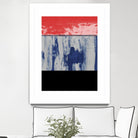 Squeegeescape 25 by Milton Coppo on GIANT ART - red abstract