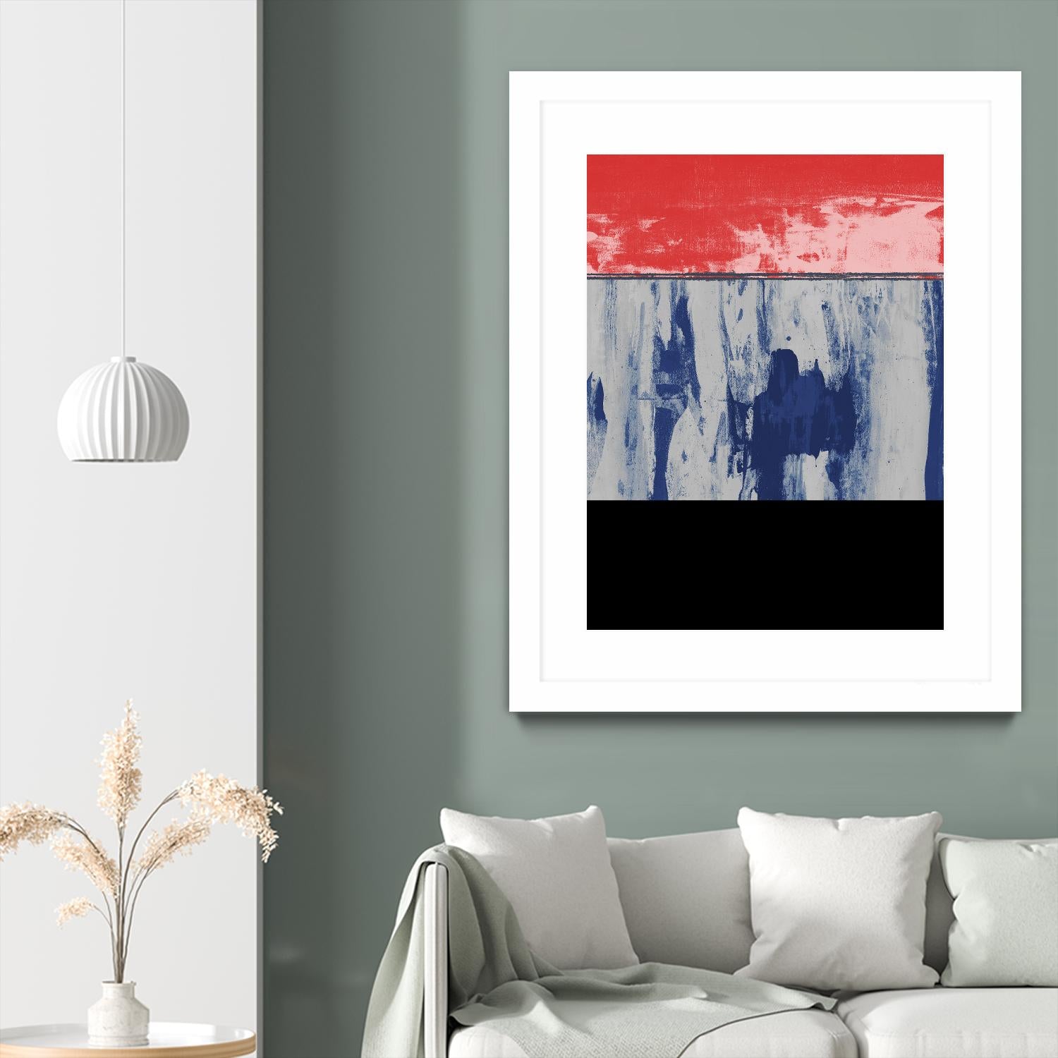 Squeegeescape 25 by Milton Coppo on GIANT ART - red abstract