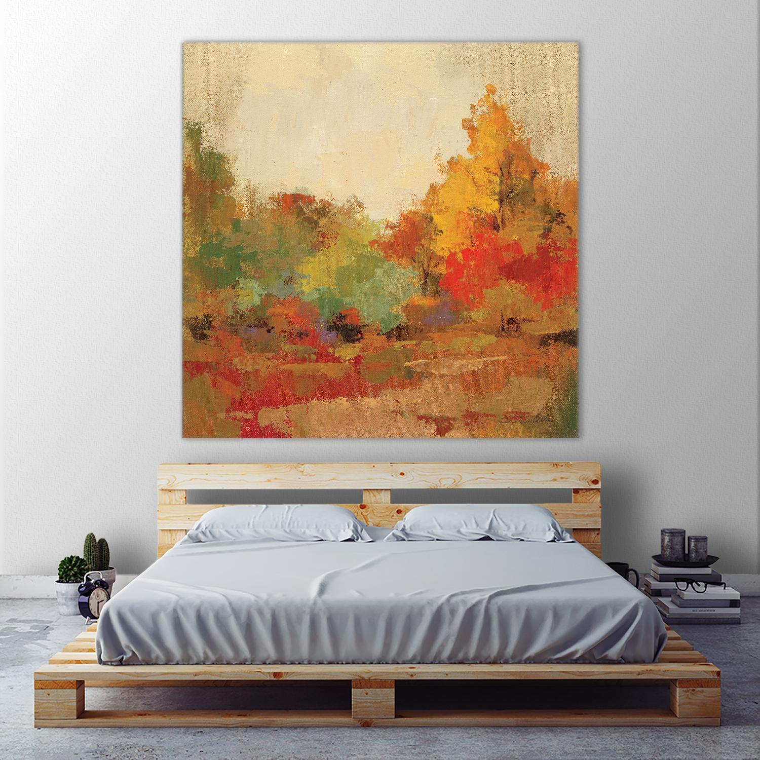 Fall Forest II by Silvia Vassileva on GIANT ART - yellow landscape