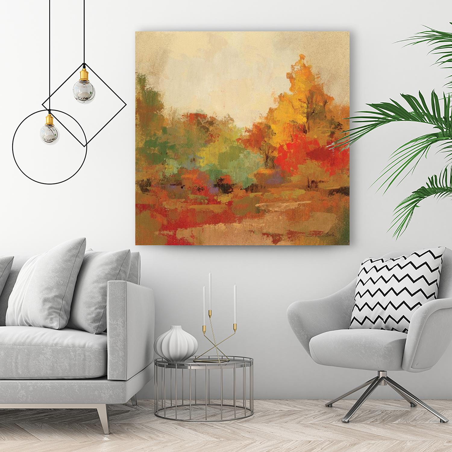 Fall Forest II by Silvia Vassileva on GIANT ART - yellow landscape