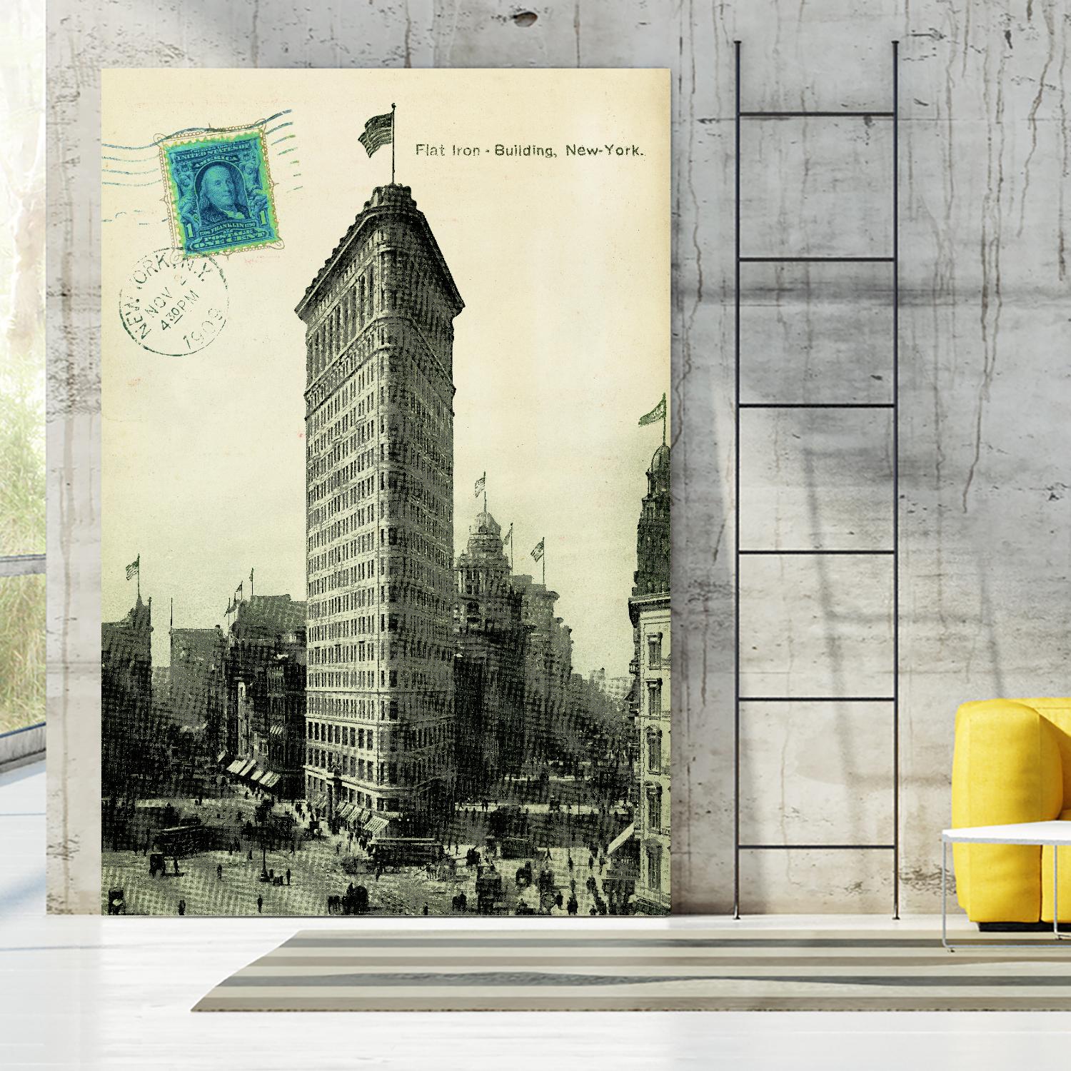 Flat Iron by Portfolio on GIANT ART - grey vintage