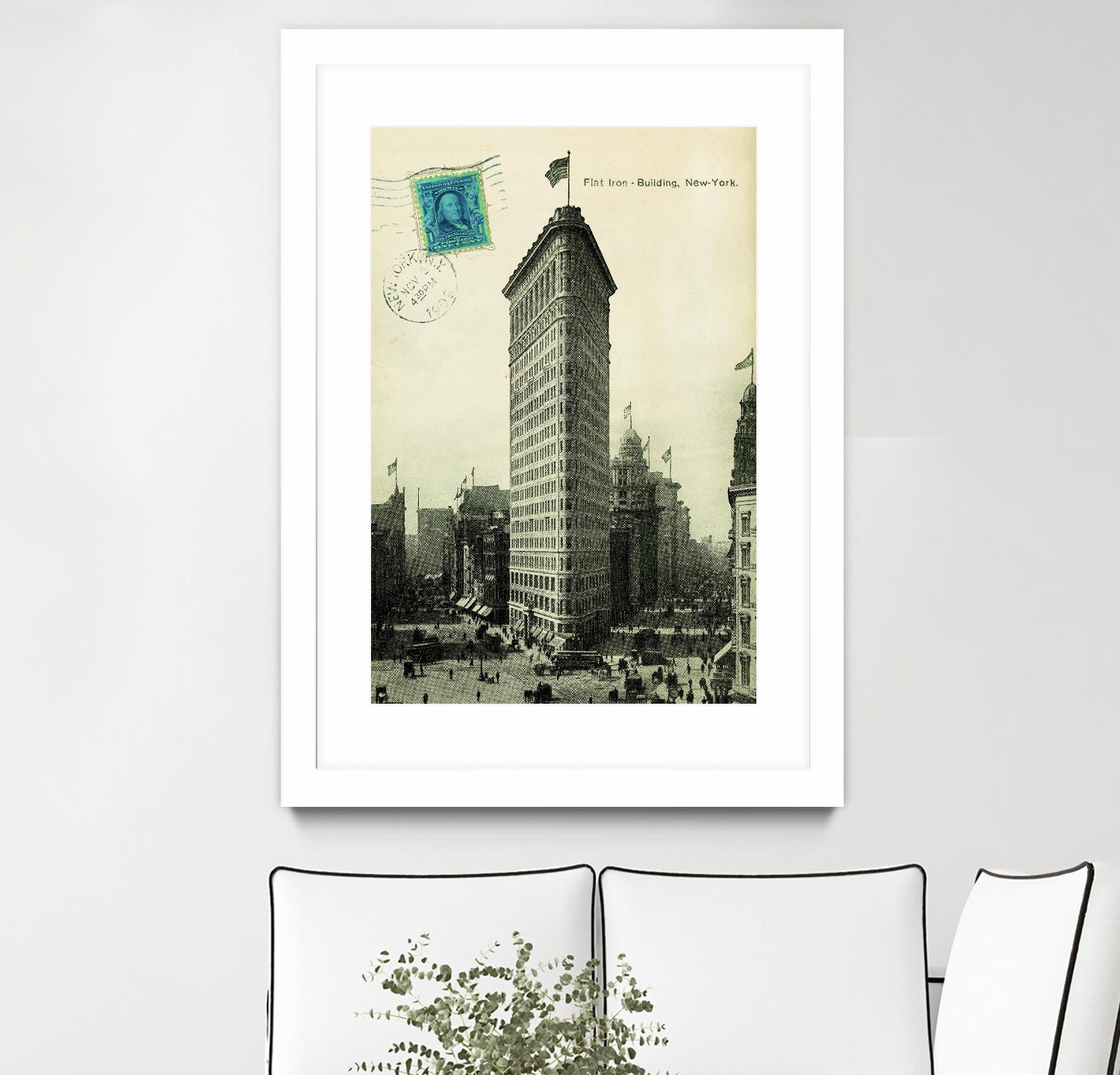 Flat Iron by Portfolio on GIANT ART - grey vintage