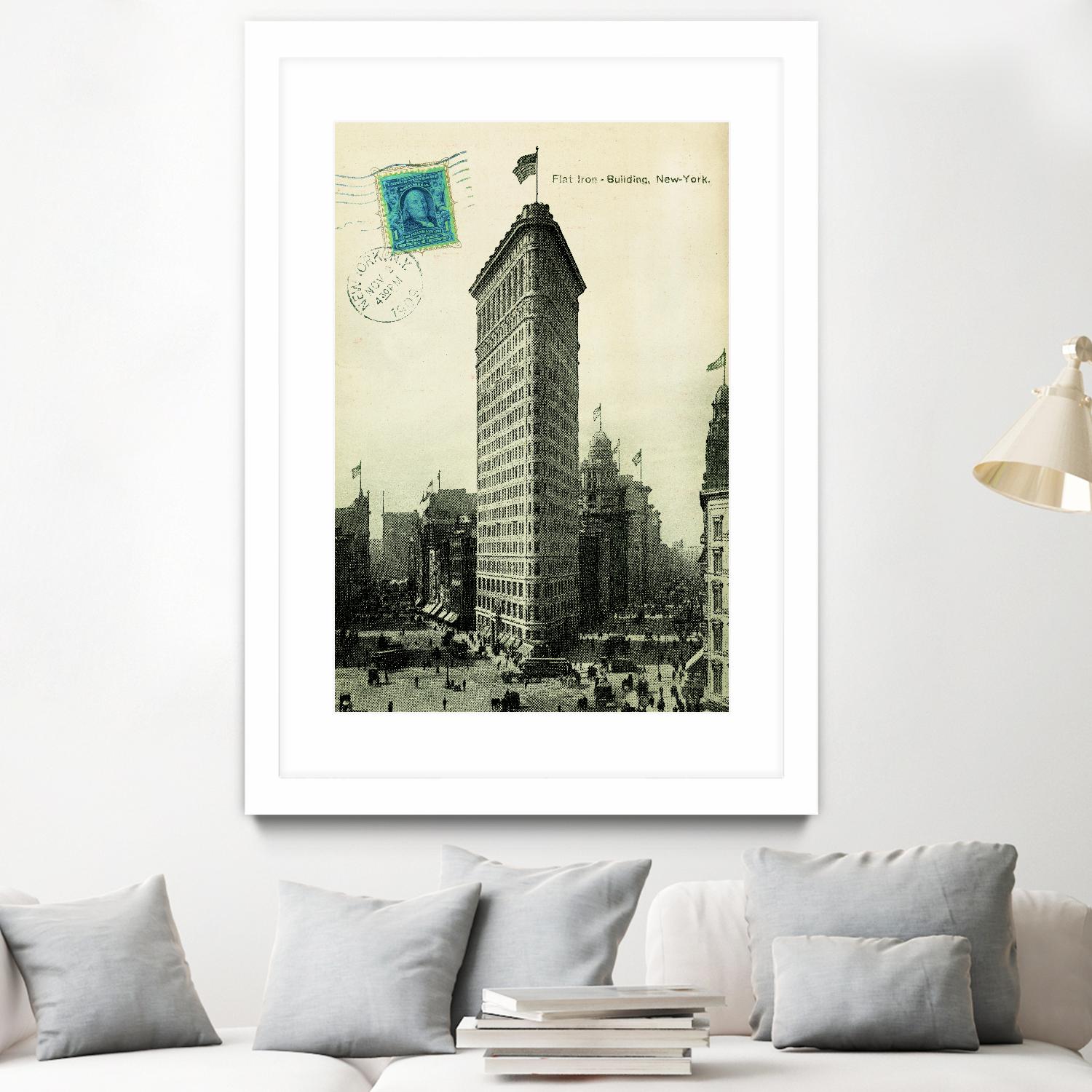 Flat Iron by Portfolio on GIANT ART - grey vintage