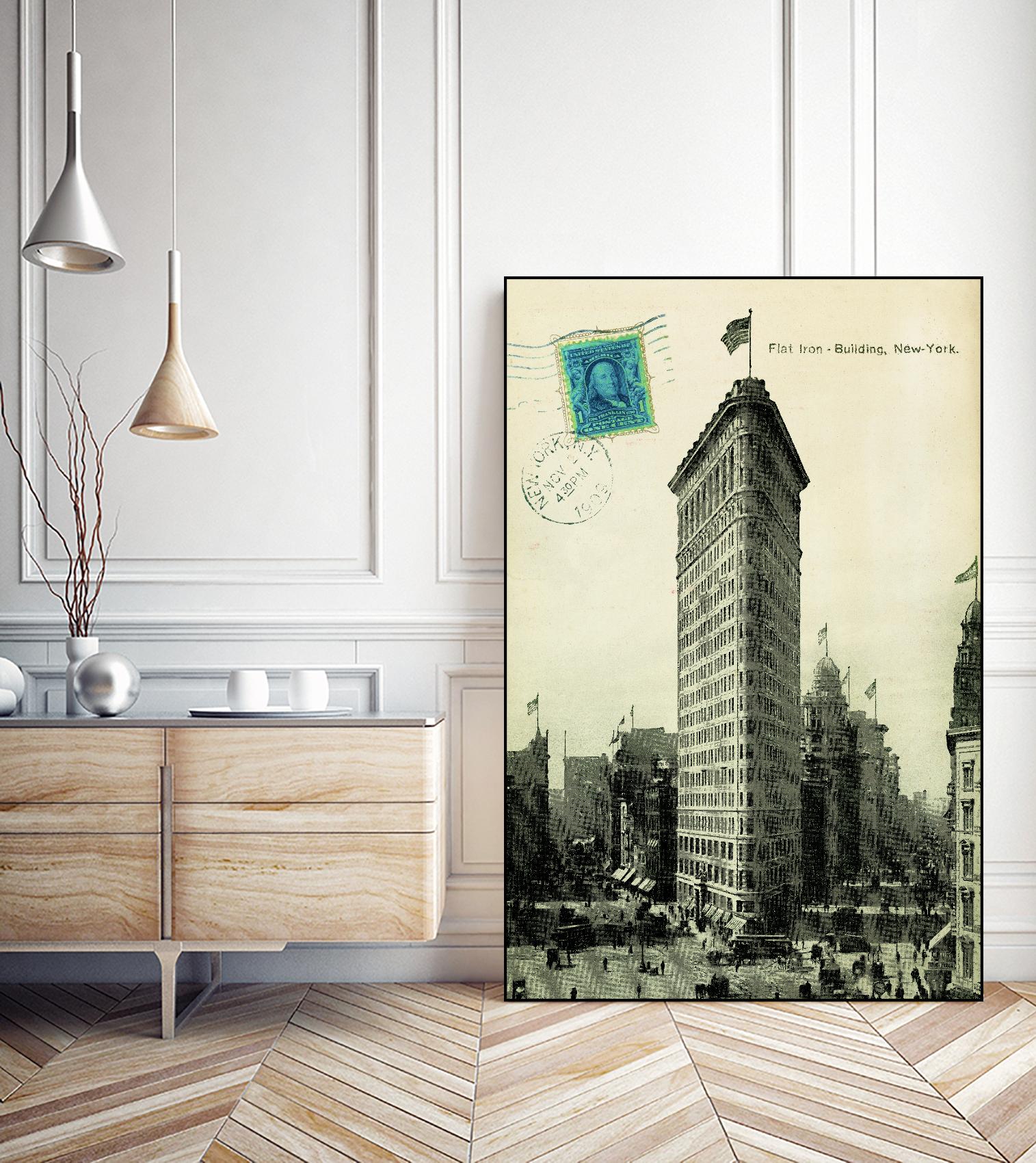 Flat Iron by Portfolio on GIANT ART - grey vintage