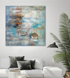 Calm sea by Silvia Vassileva on GIANT ART - brown sea scene