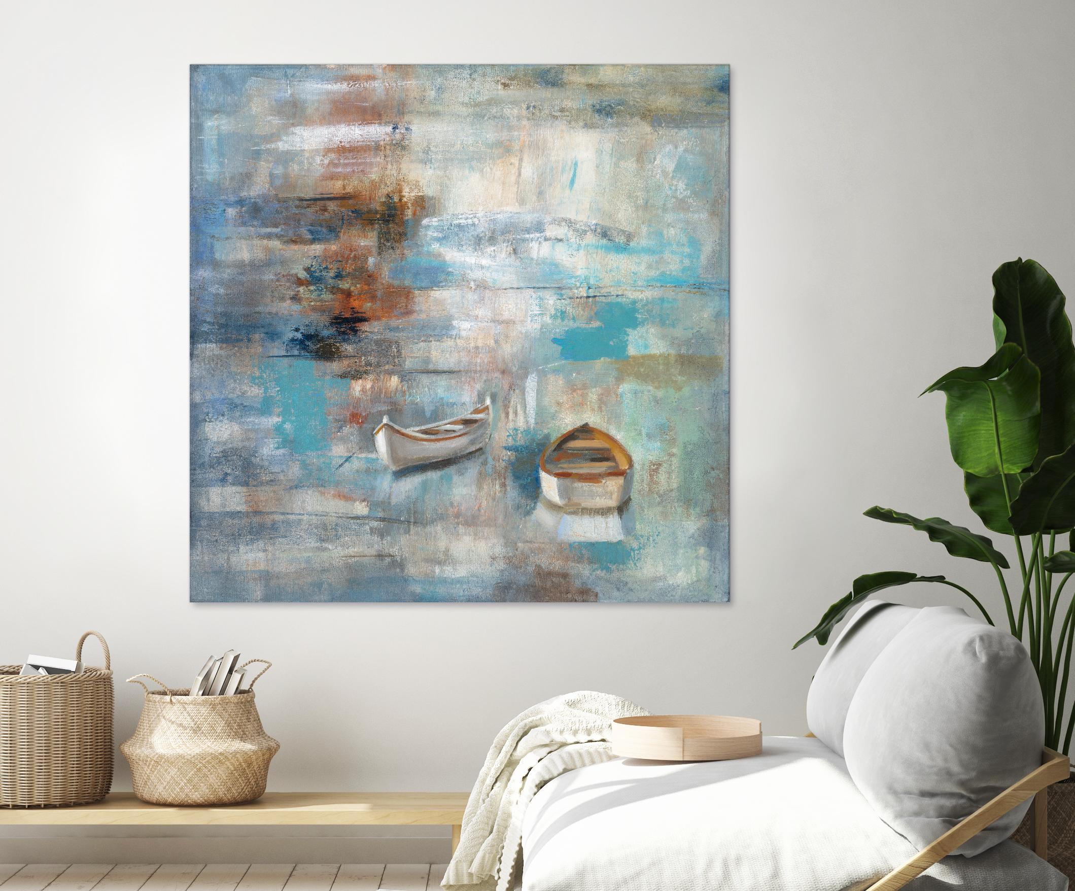 Calm sea by Silvia Vassileva on GIANT ART - brown sea scene
