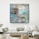 Calm sea by Silvia Vassileva on GIANT ART - brown sea scene