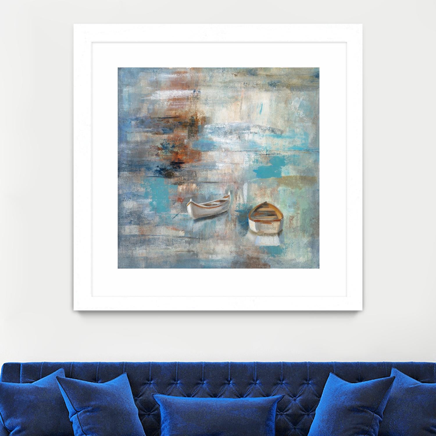 Calm sea by Silvia Vassileva on GIANT ART - brown sea scene