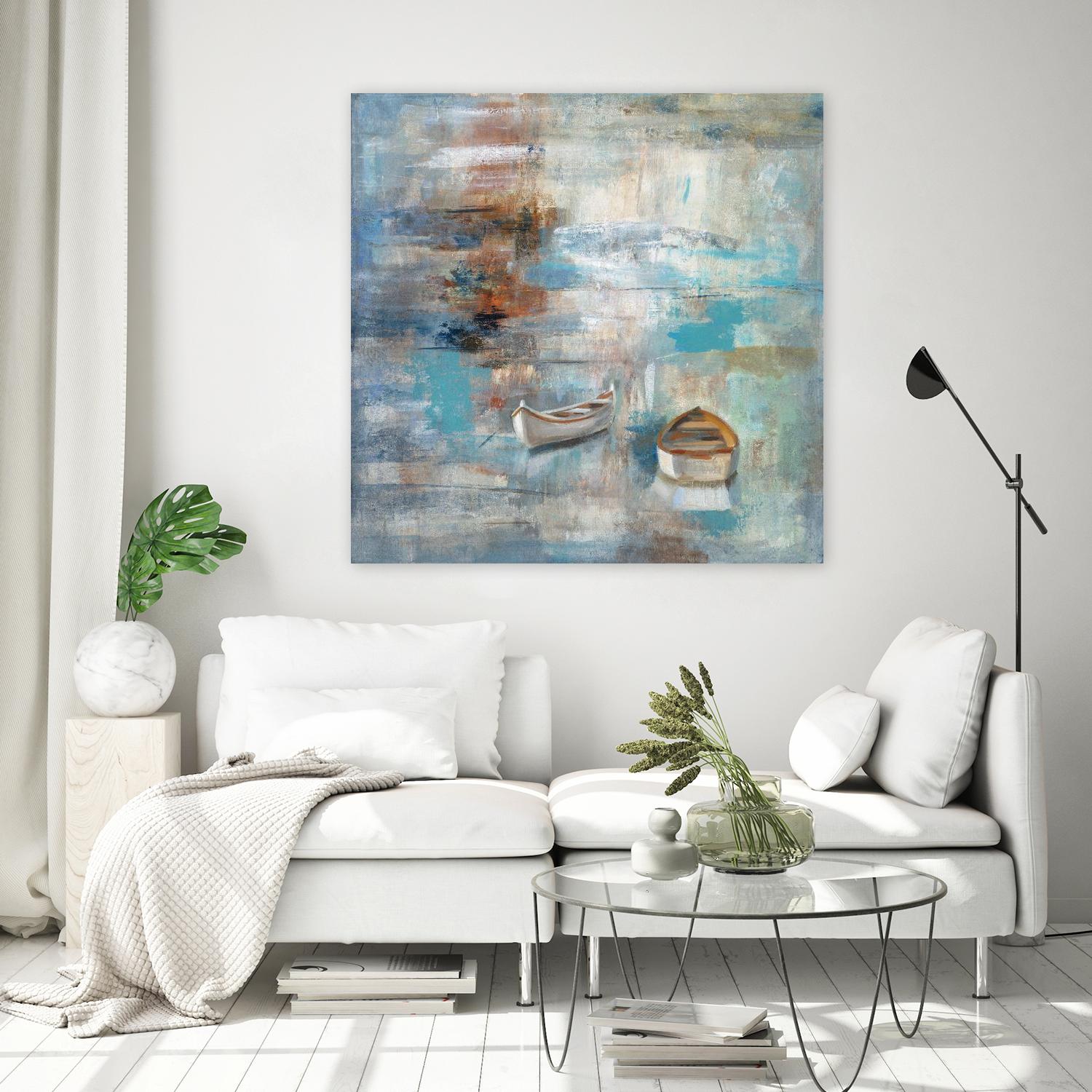 Calm sea by Silvia Vassileva on GIANT ART - brown sea scene