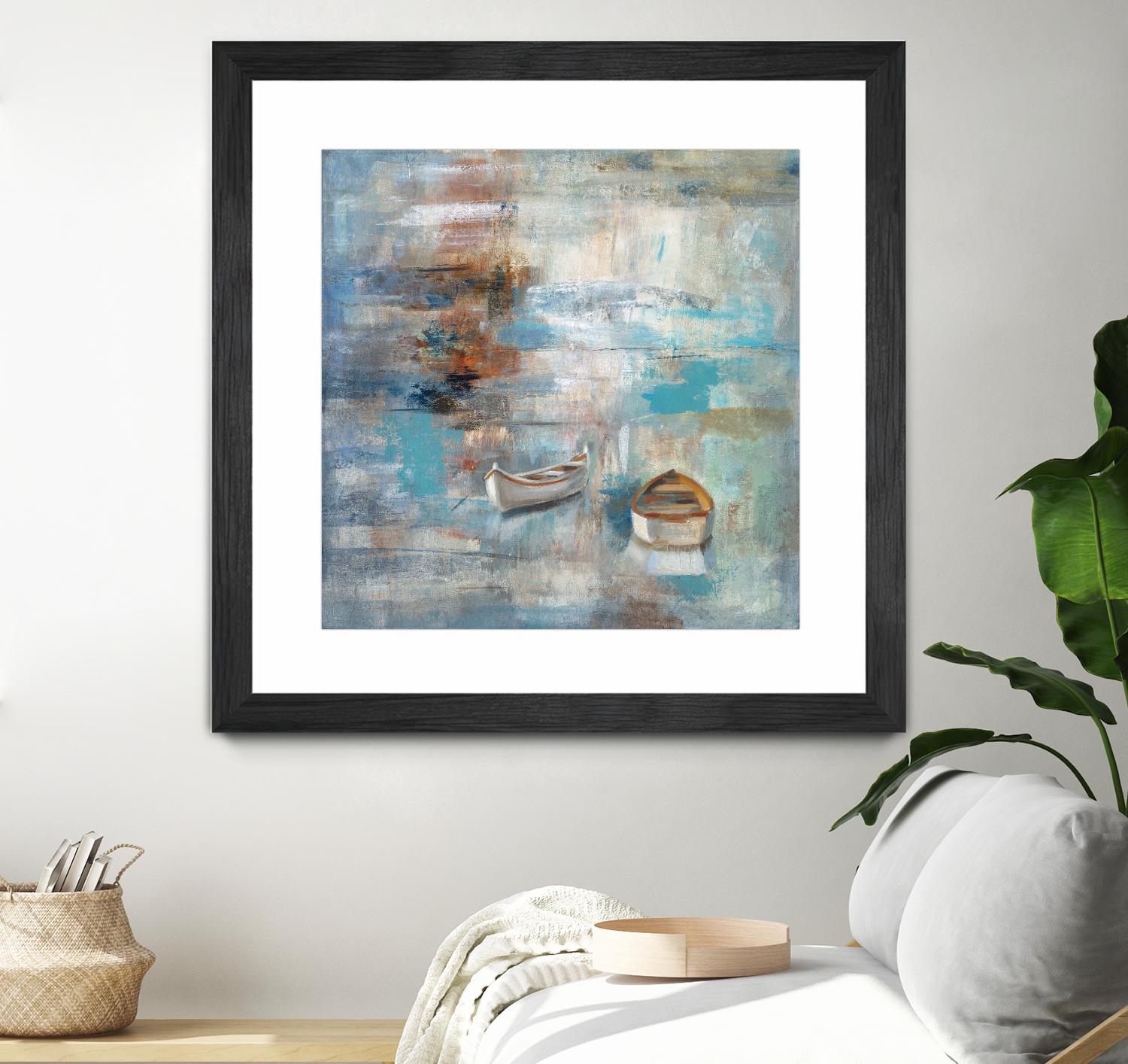 Calm sea by Silvia Vassileva on GIANT ART - brown sea scene